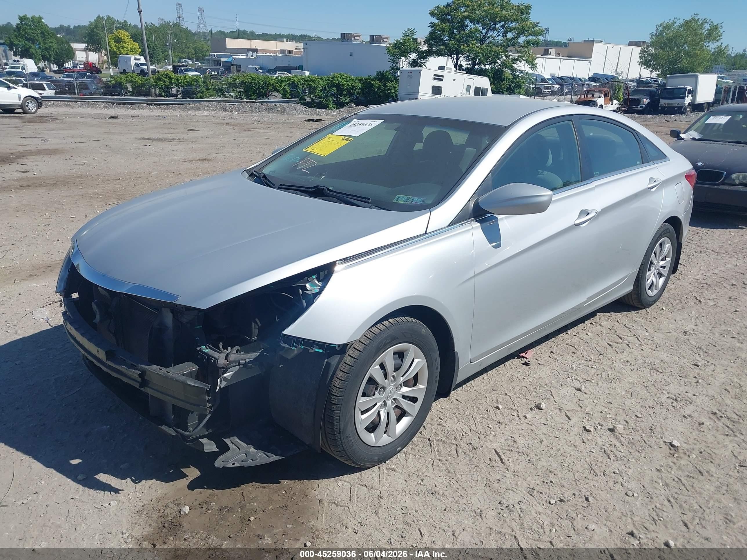 2011 Hyundai Sonata Gls Серебряный vin: 5NPEB4ACXBH211101