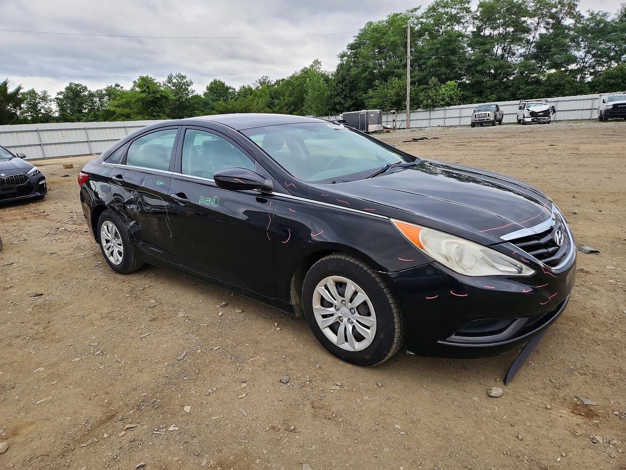 2011 Hyundai Sonata Gls Черный vin: 5NPEB4ACXBH211163