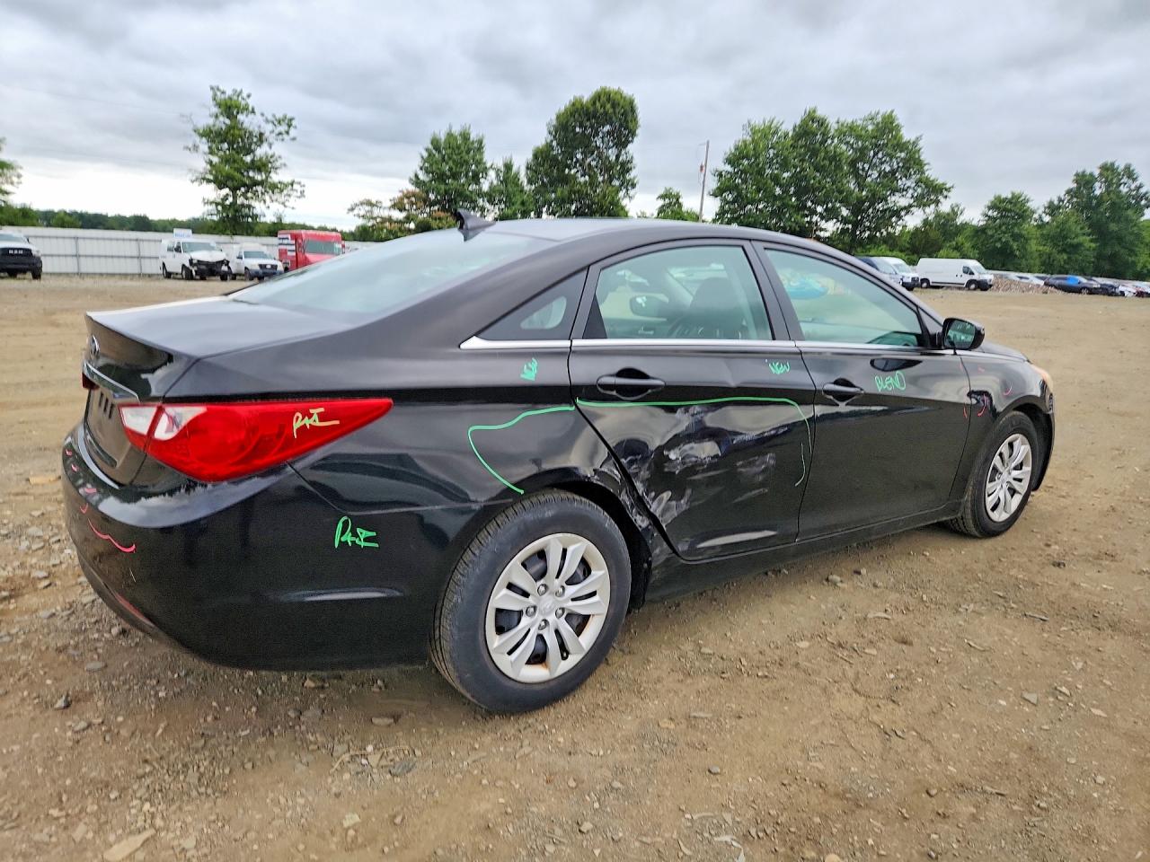 2011 Hyundai Sonata Gls Черный vin: 5NPEB4ACXBH211163