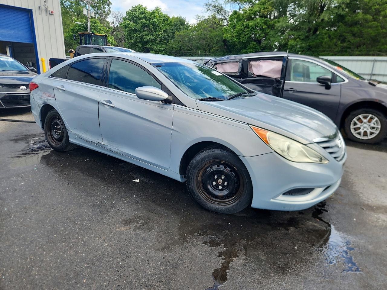 2011 Hyundai Sonata Gls Синий vin: 5NPEB4ACXBH211406