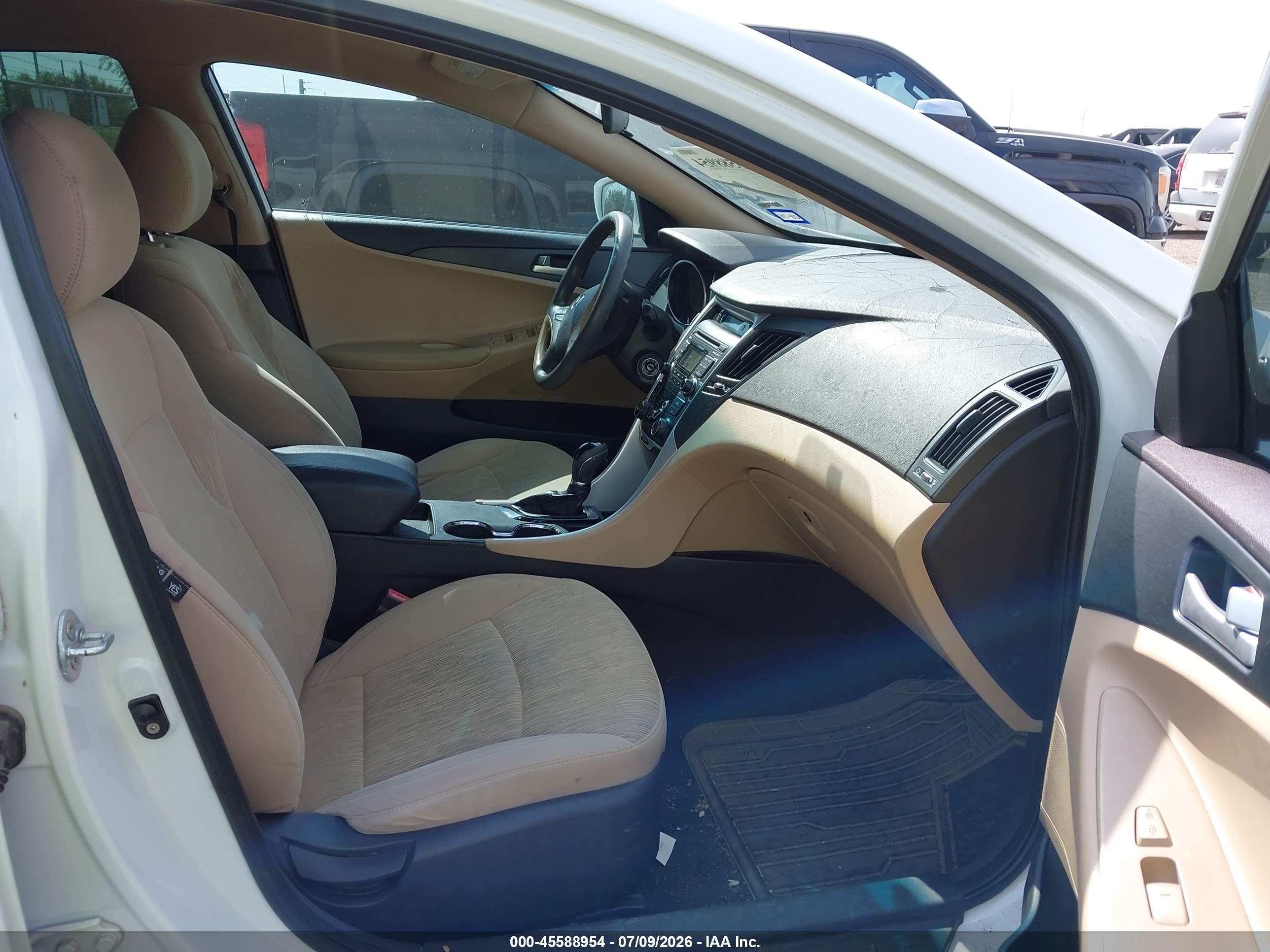 2011 Hyundai Sonata Gls White vin: 5NPEB4ACXBH211681