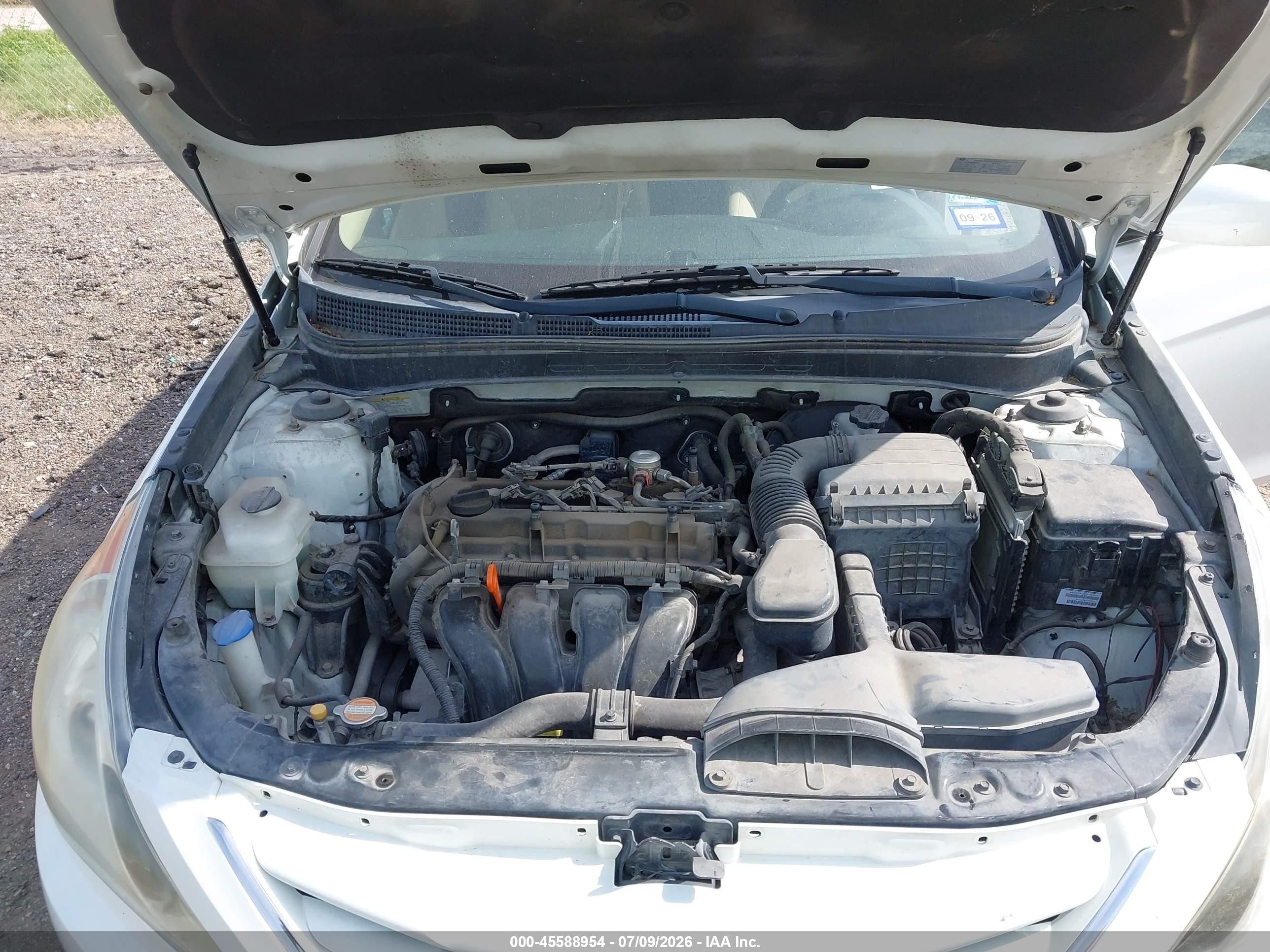 2011 Hyundai Sonata Gls White vin: 5NPEB4ACXBH211681