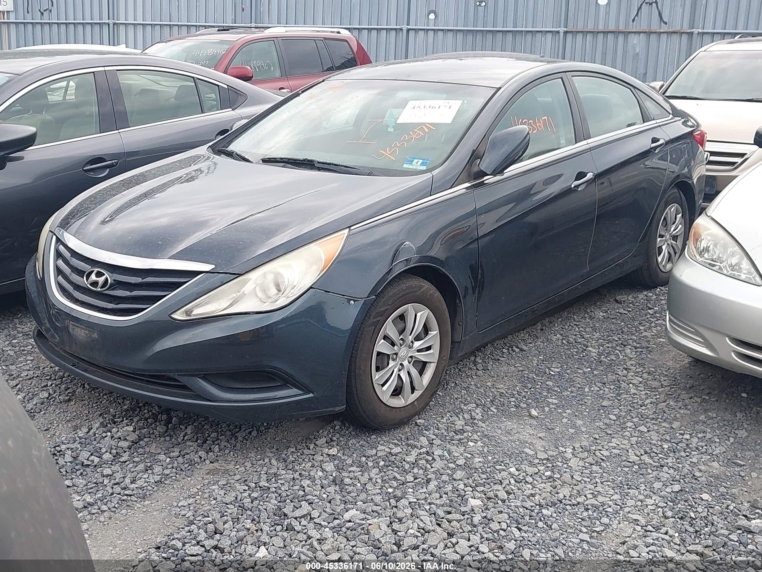 2011 Hyundai Sonata Gls Blue vin: 5NPEB4ACXBH212829