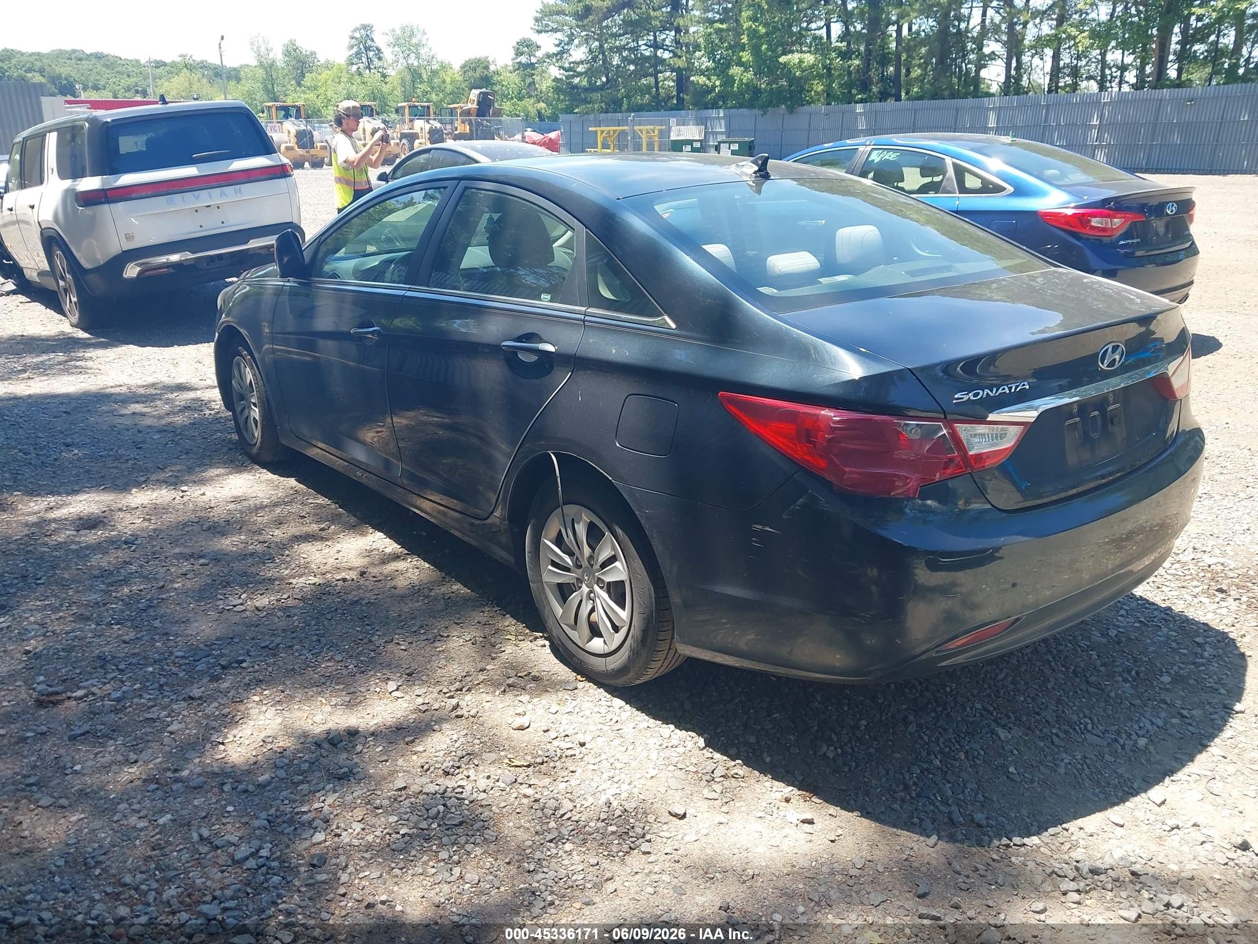2011 Hyundai Sonata Gls Blue vin: 5NPEB4ACXBH212829