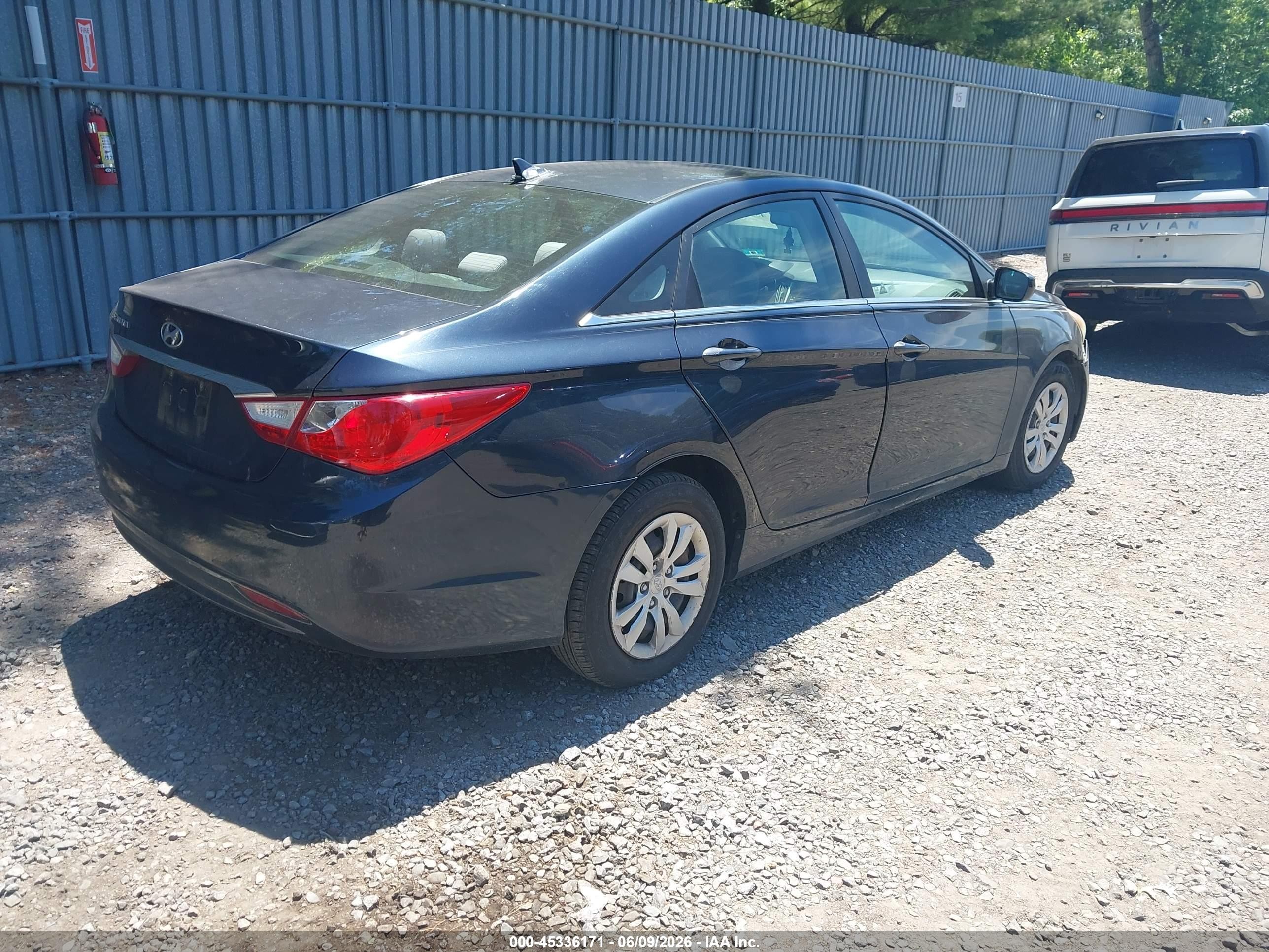 2011 Hyundai Sonata Gls Blue vin: 5NPEB4ACXBH212829