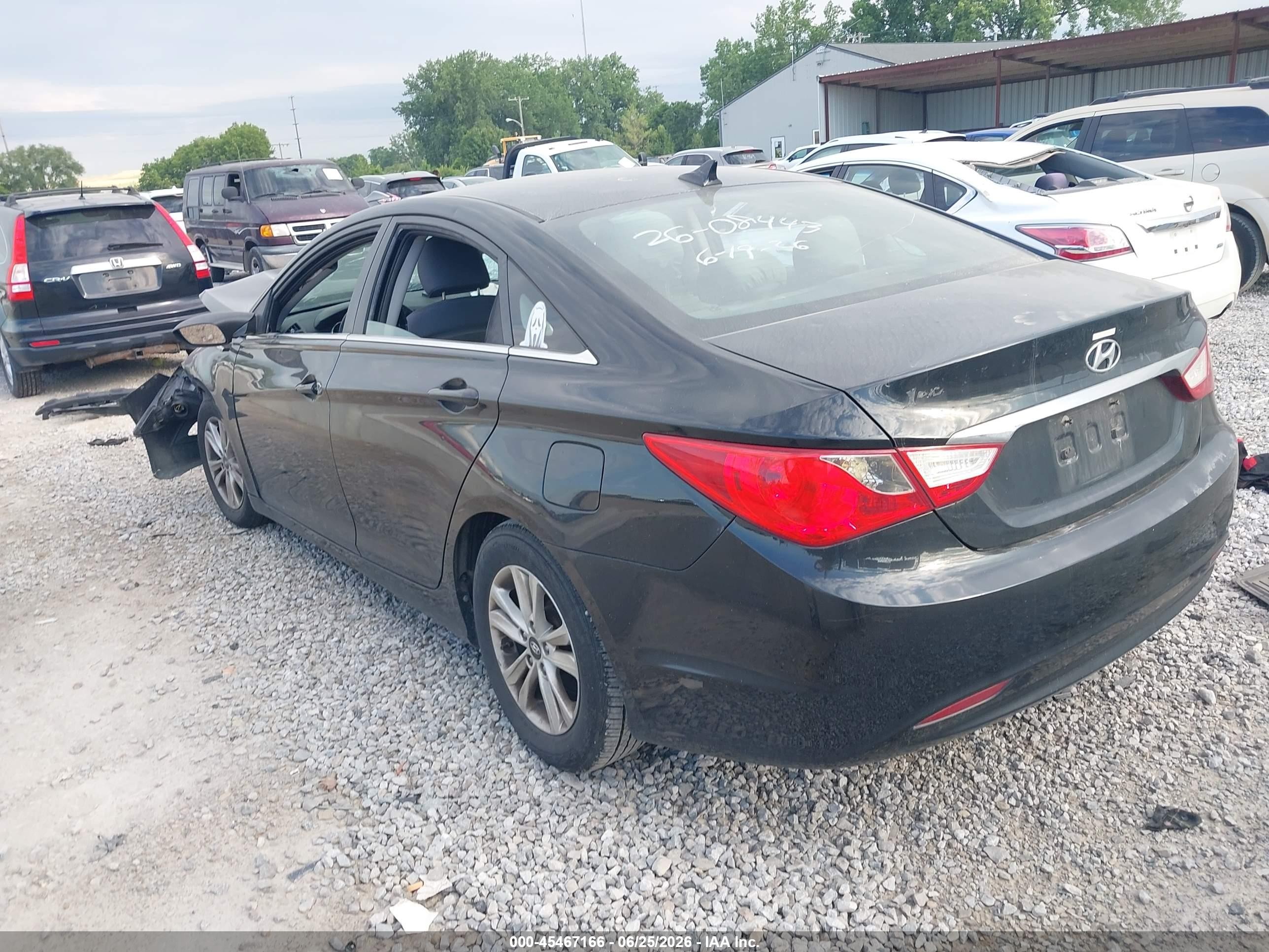 2011 Hyundai Sonata Gls Black vin: 5NPEB4ACXBH215195