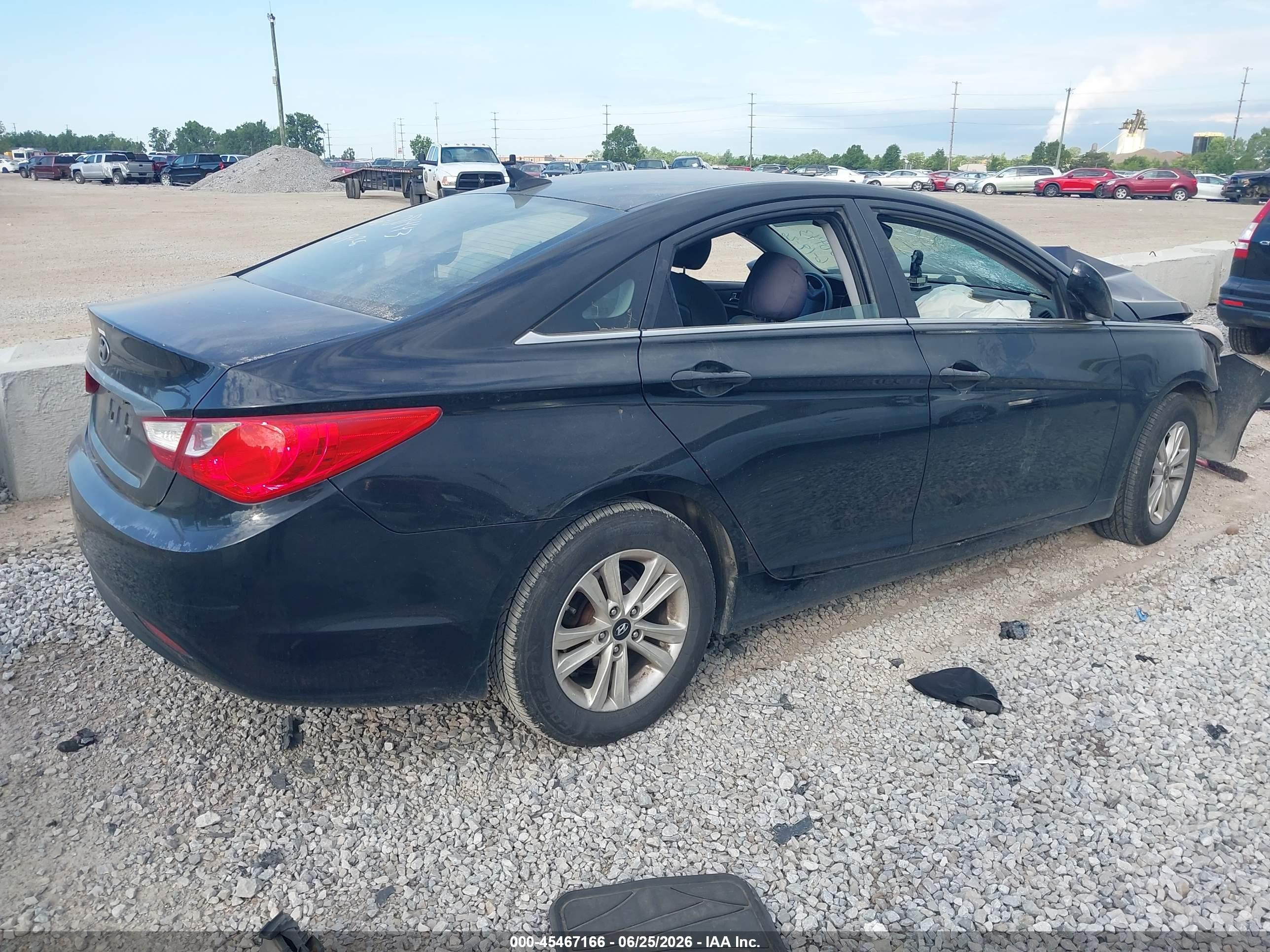 2011 Hyundai Sonata Gls Black vin: 5NPEB4ACXBH215195