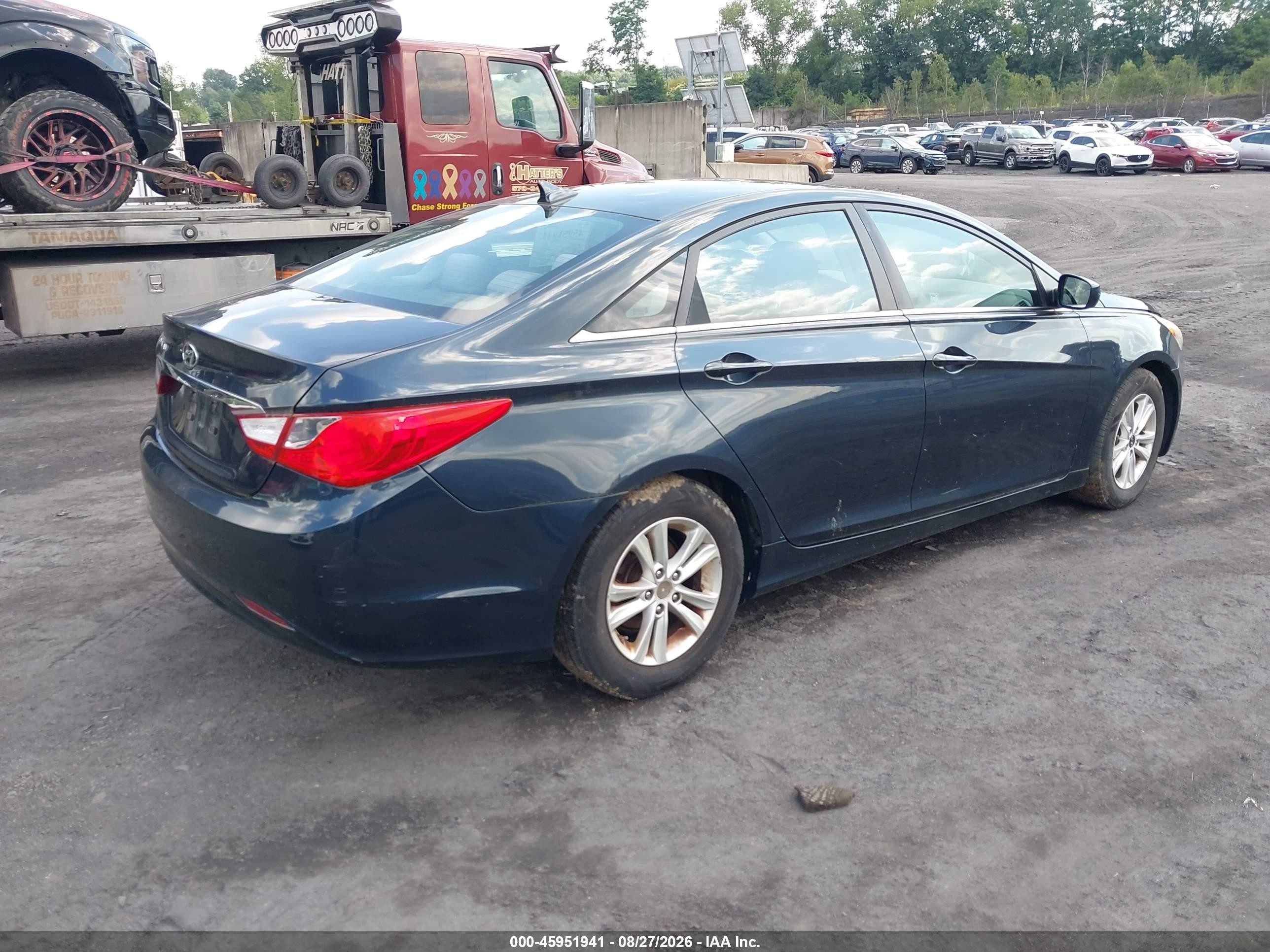 2011 Hyundai Sonata Gls Blue vin: 5NPEB4ACXBH218775