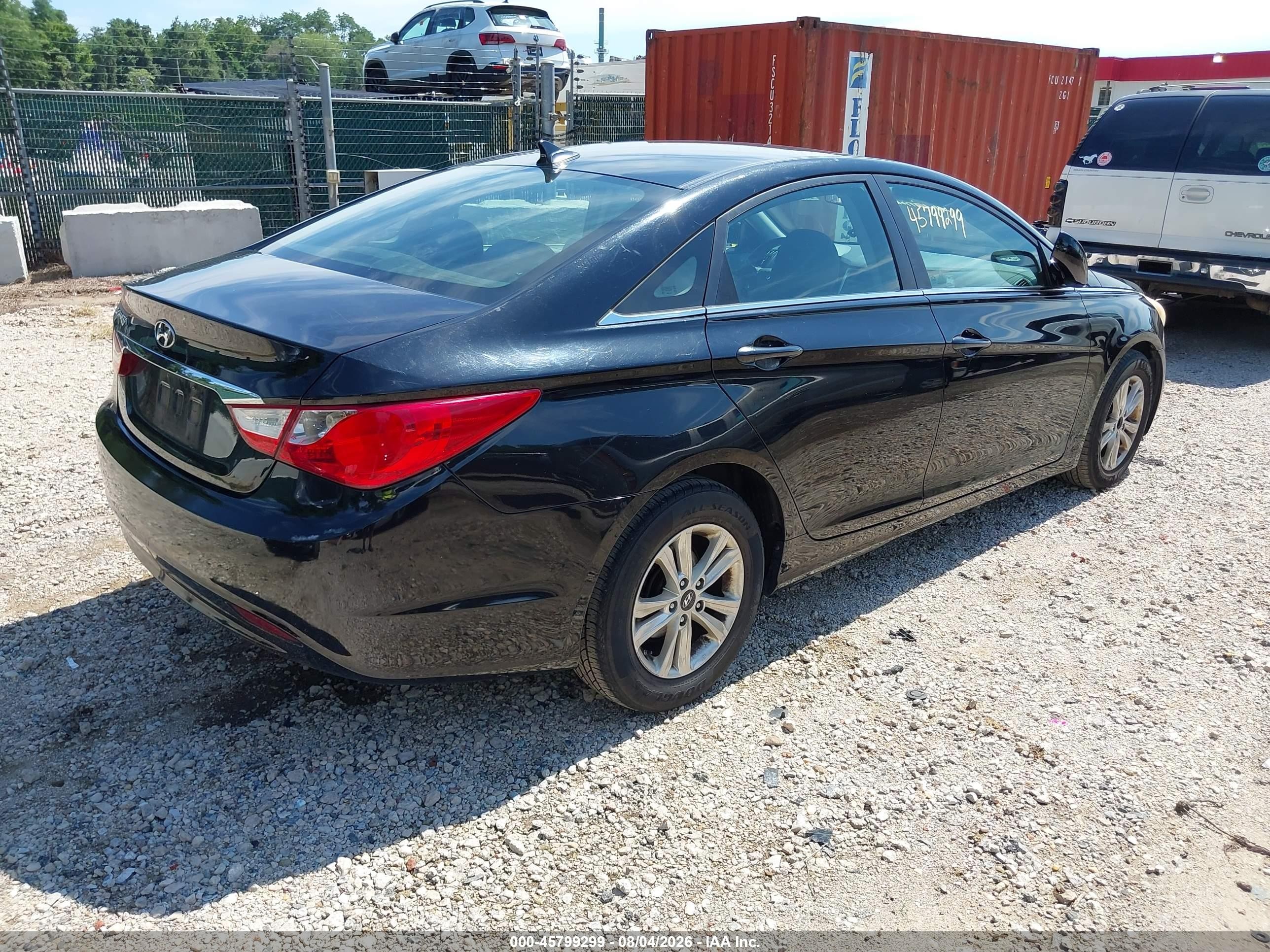 2011 Hyundai Sonata Gls Black vin: 5NPEB4ACXBH224690