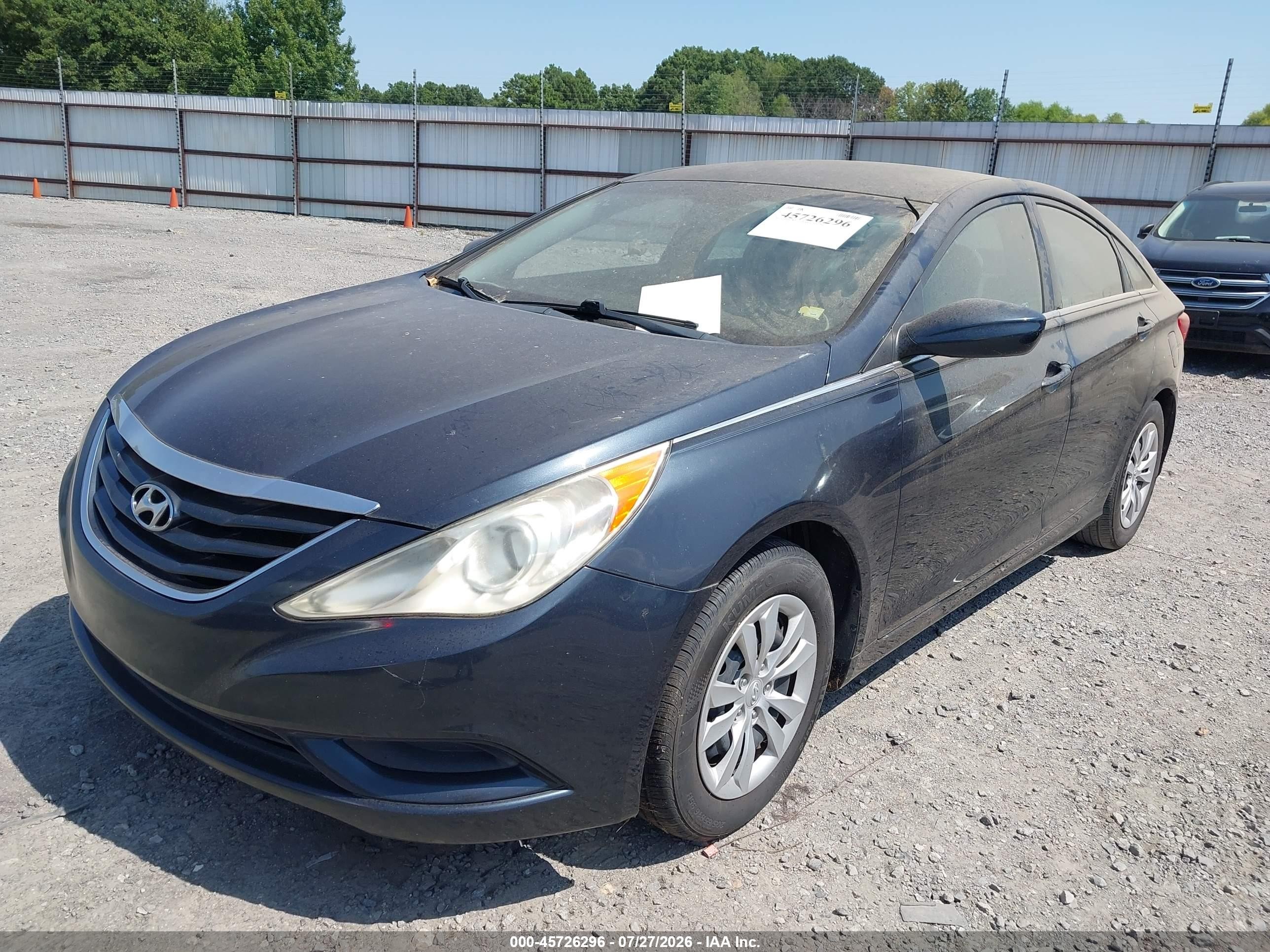 2011 Hyundai Sonata Gls Blue vin: 5NPEB4ACXBH225919