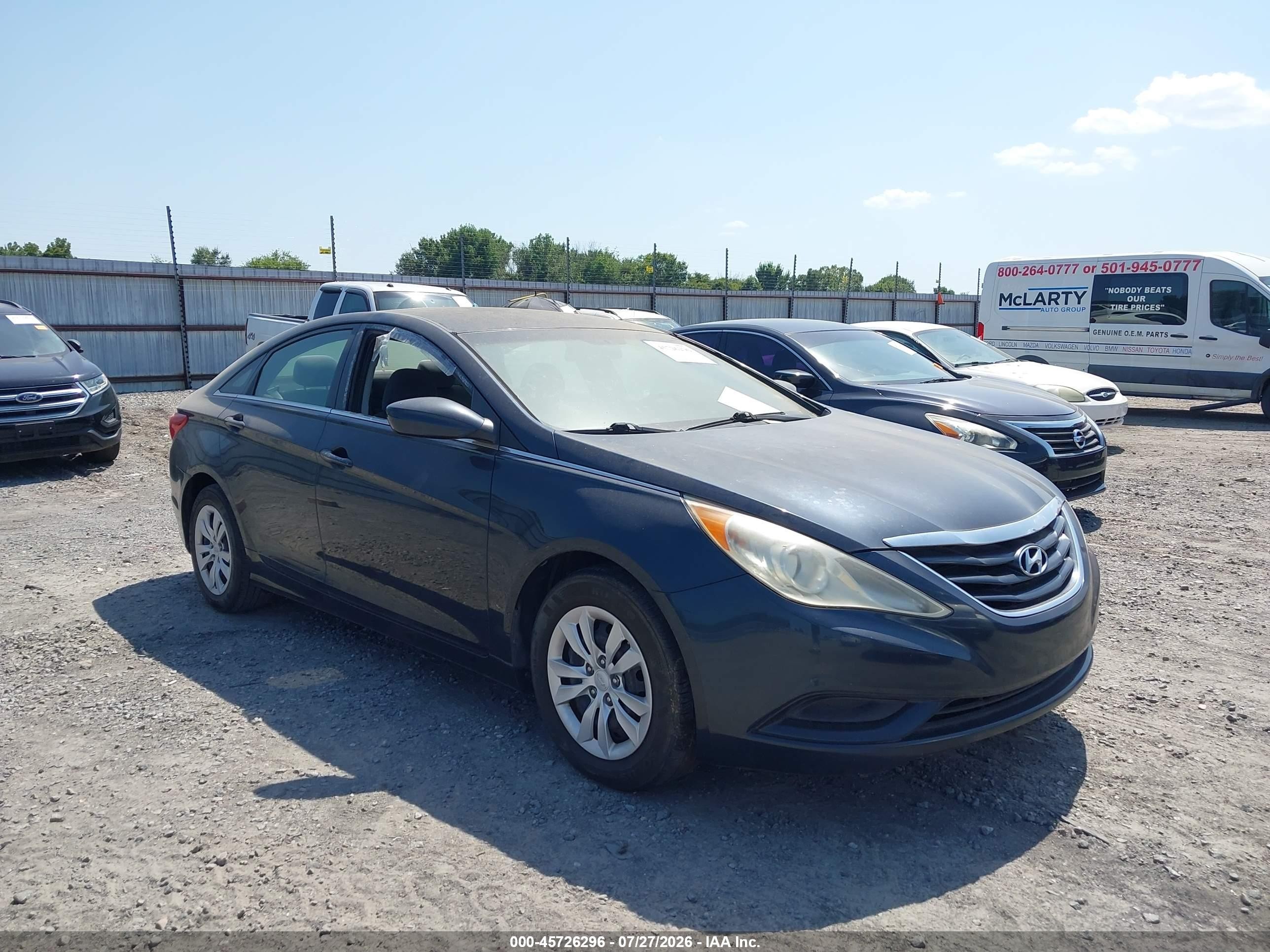 2011 Hyundai Sonata Gls Blue vin: 5NPEB4ACXBH225919