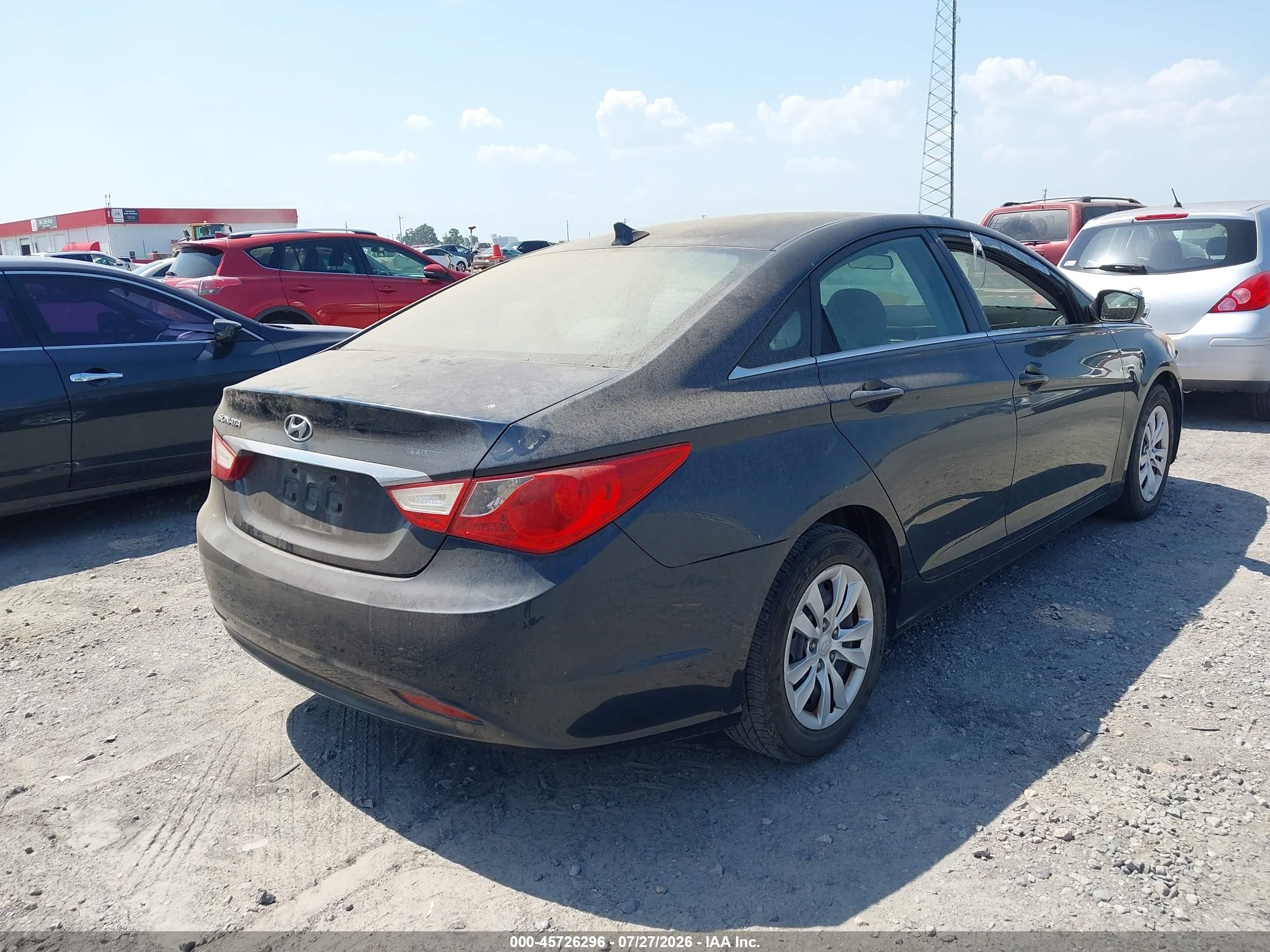 2011 Hyundai Sonata Gls Blue vin: 5NPEB4ACXBH225919