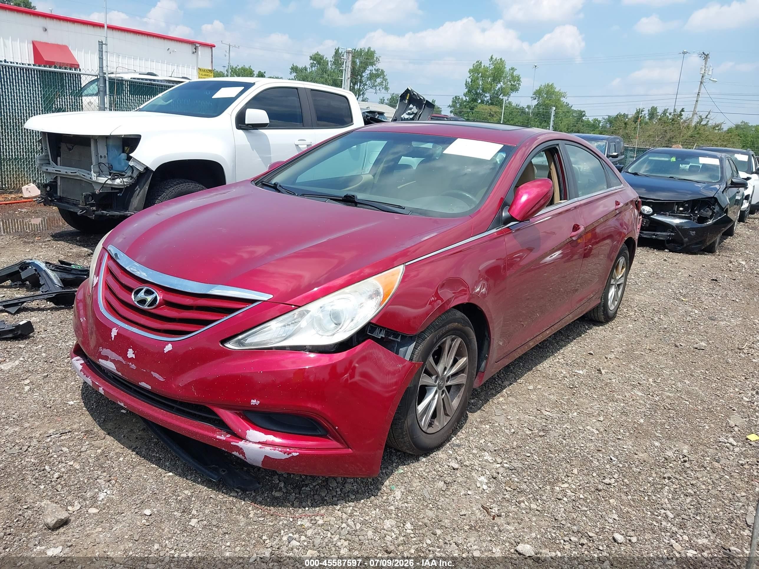 2011 Hyundai Sonata Gls Red vin: 5NPEB4ACXBH241716