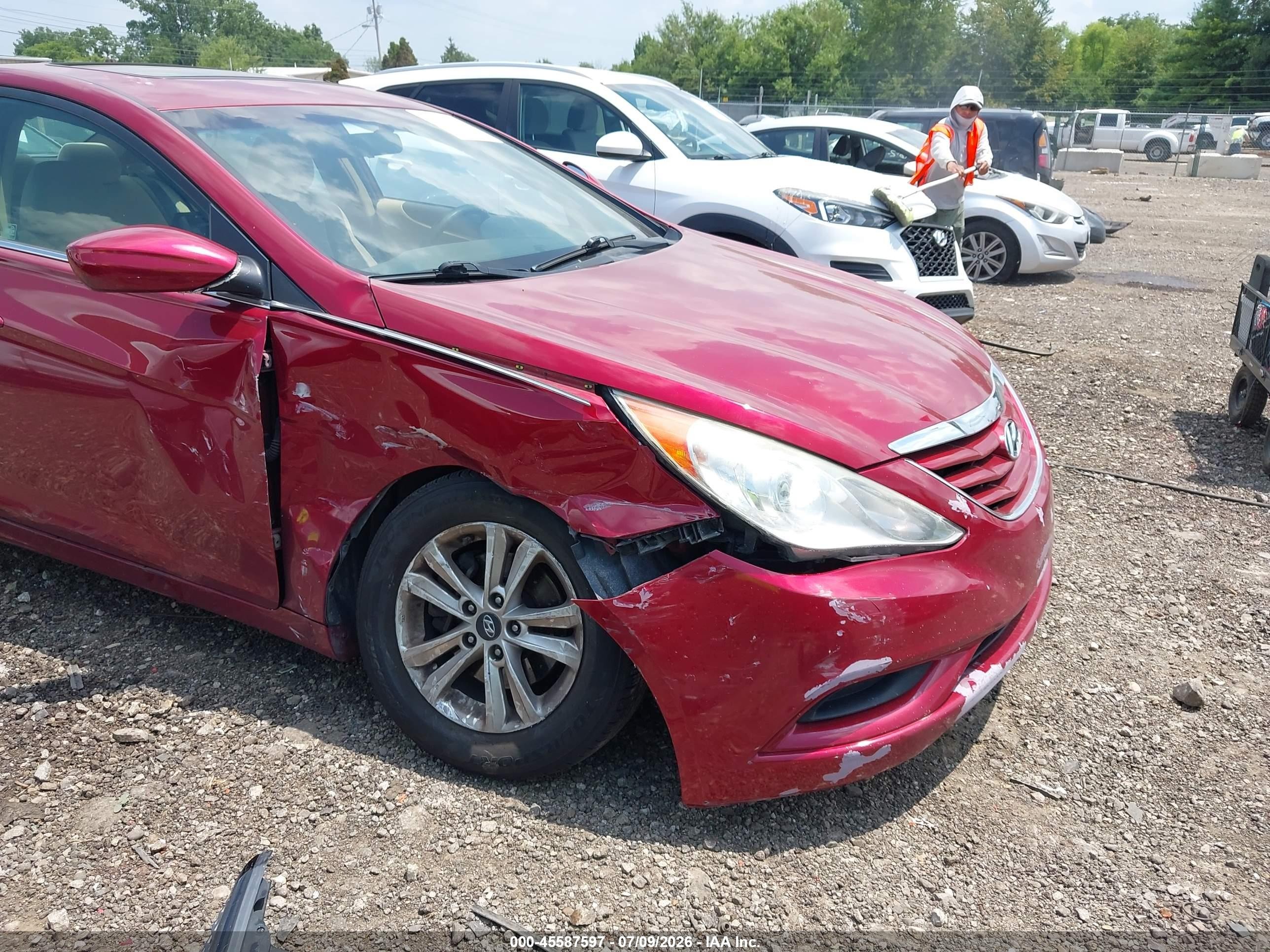 2011 Hyundai Sonata Gls Red vin: 5NPEB4ACXBH241716