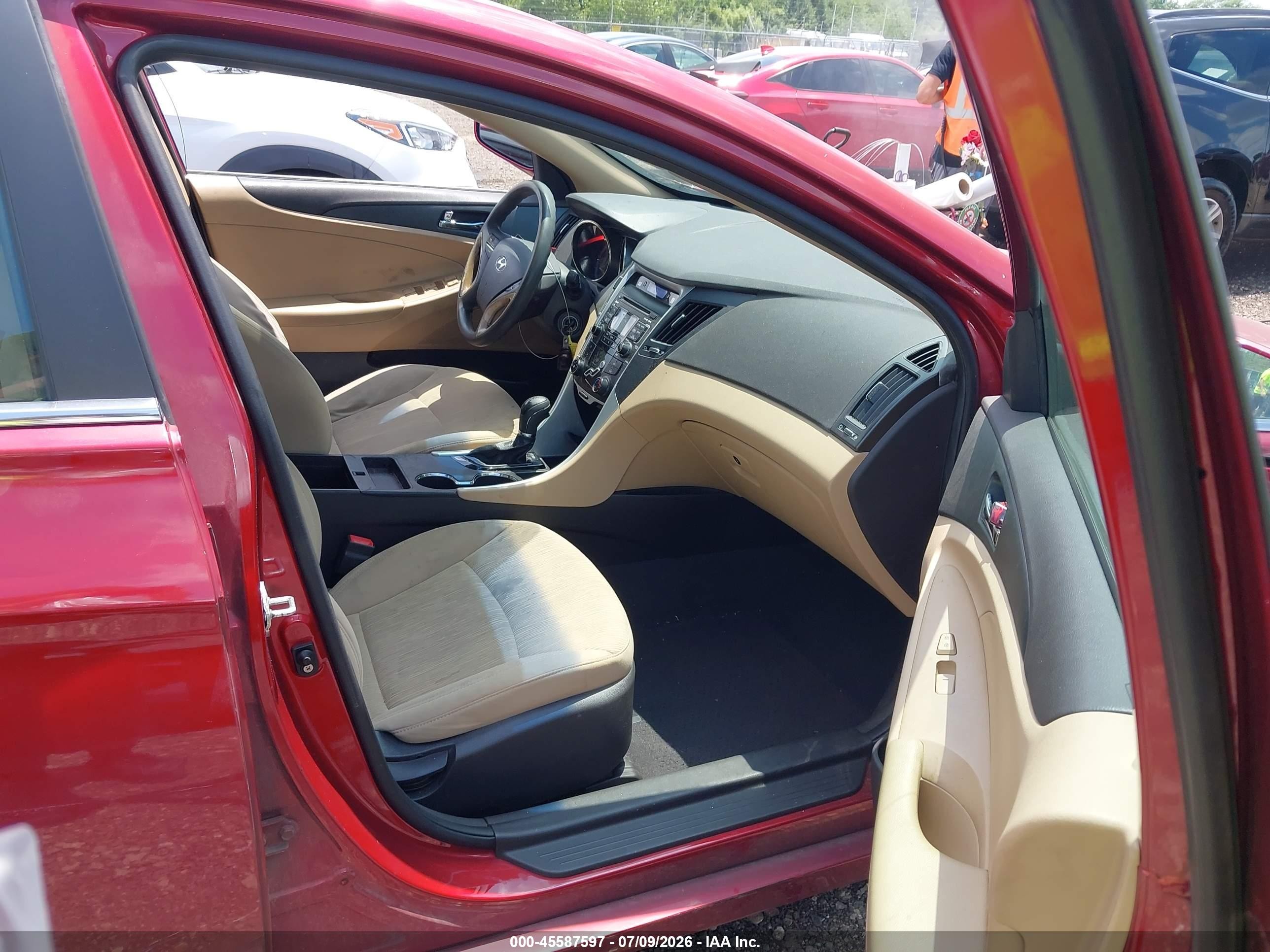 2011 Hyundai Sonata Gls Red vin: 5NPEB4ACXBH241716