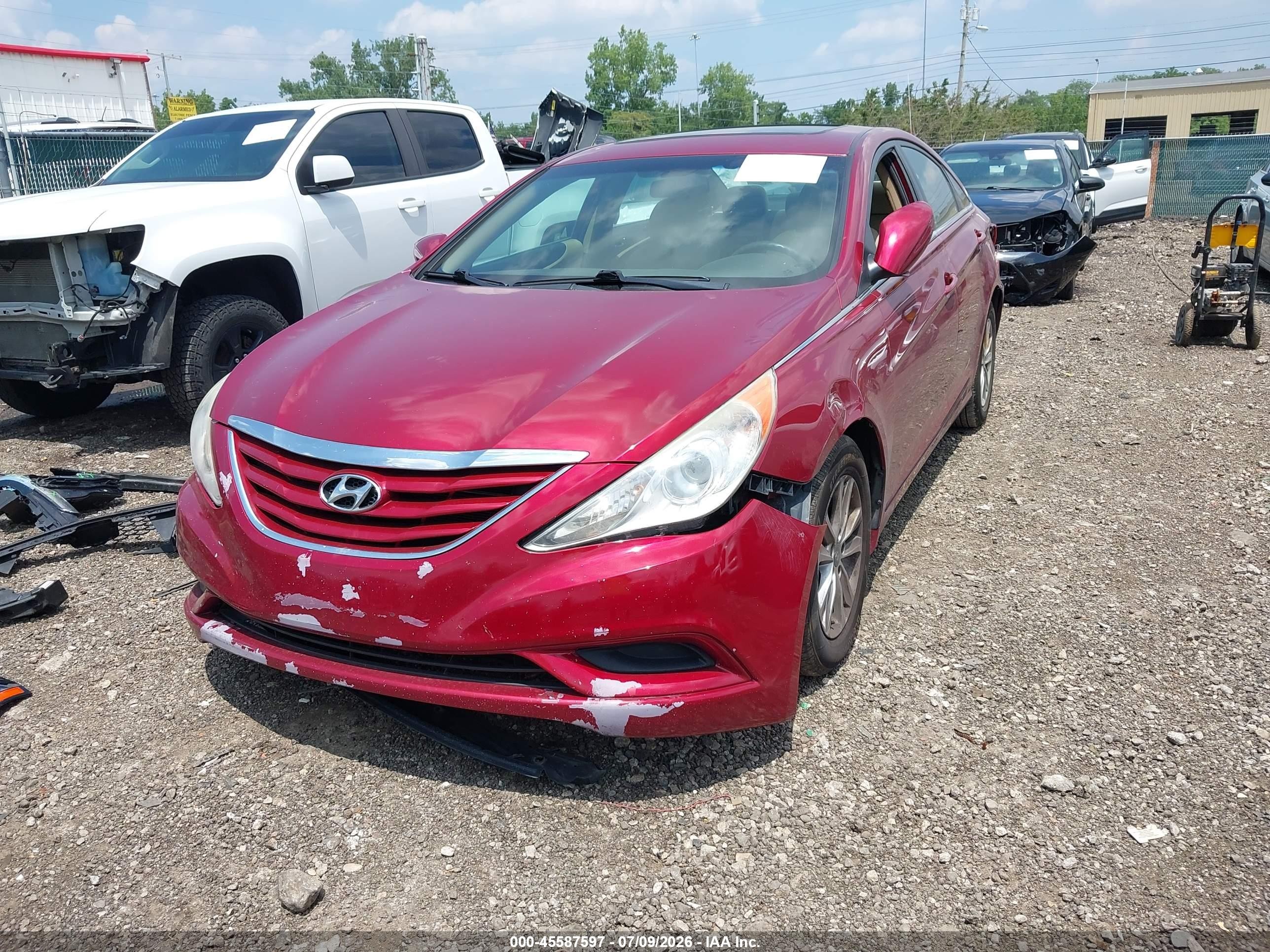 2011 Hyundai Sonata Gls Red vin: 5NPEB4ACXBH241716