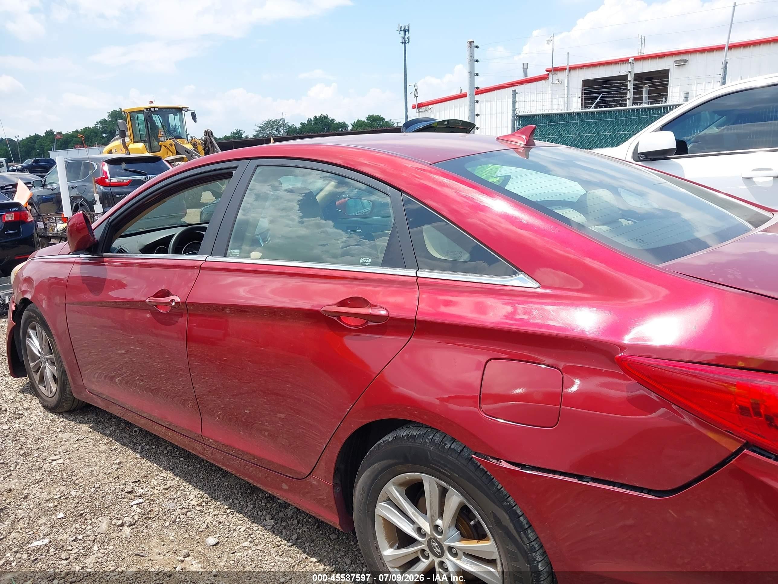 2011 Hyundai Sonata Gls Red vin: 5NPEB4ACXBH241716