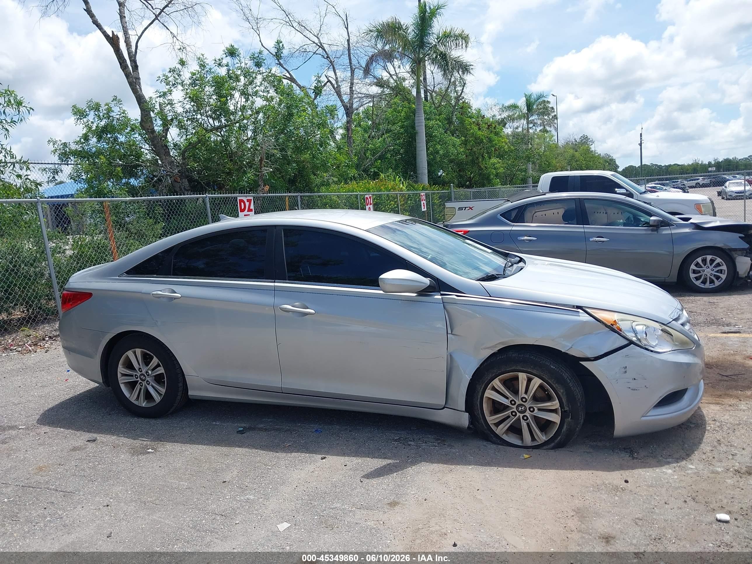 2011 Hyundai Sonata Gls Silver vin: 5NPEB4ACXBH271136