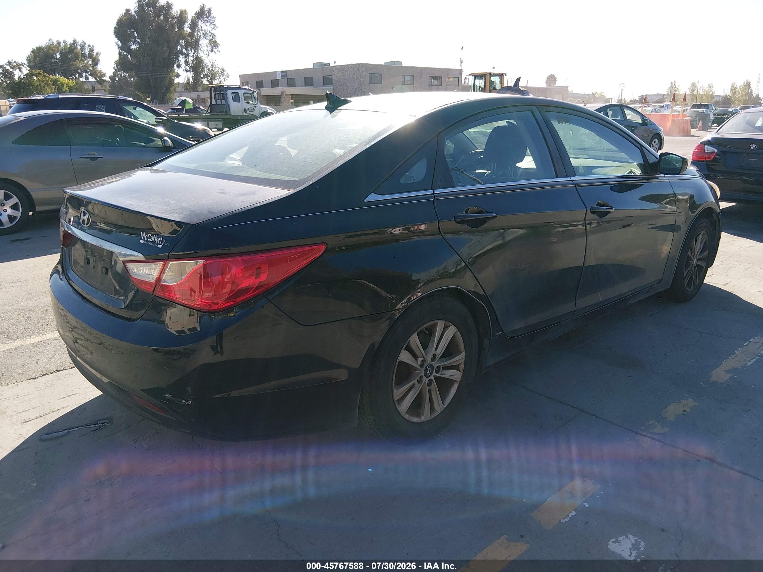 2011 Hyundai Sonata Gls Черный vin: 5NPEB4ACXBH301056