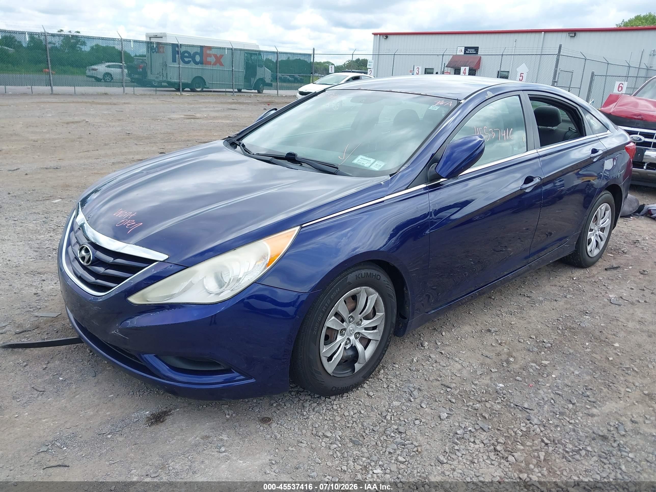 2012 Hyundai Sonata Gls Blue vin: 5NPEB4ACXCH313273