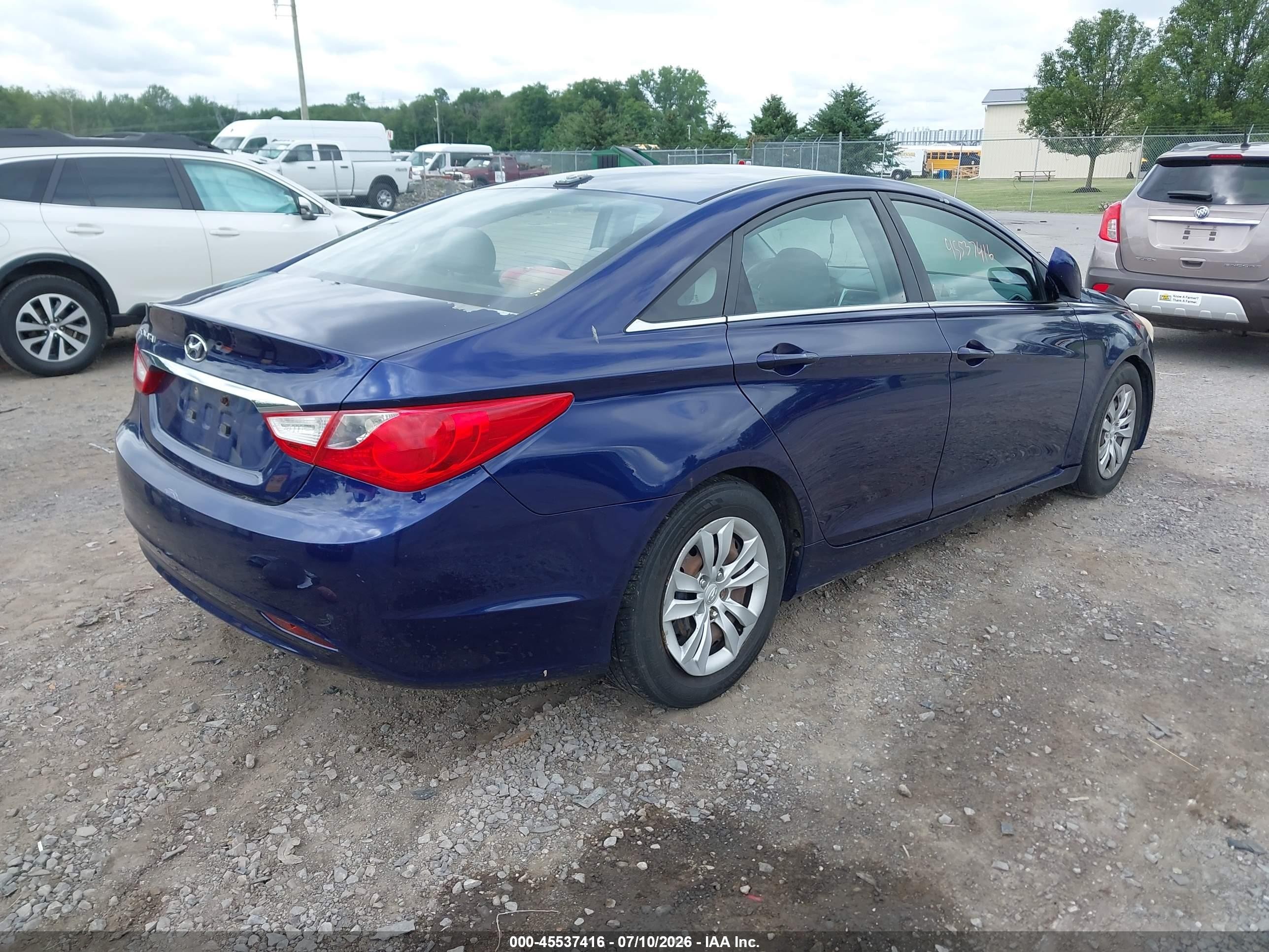2012 Hyundai Sonata Gls Blue vin: 5NPEB4ACXCH313273
