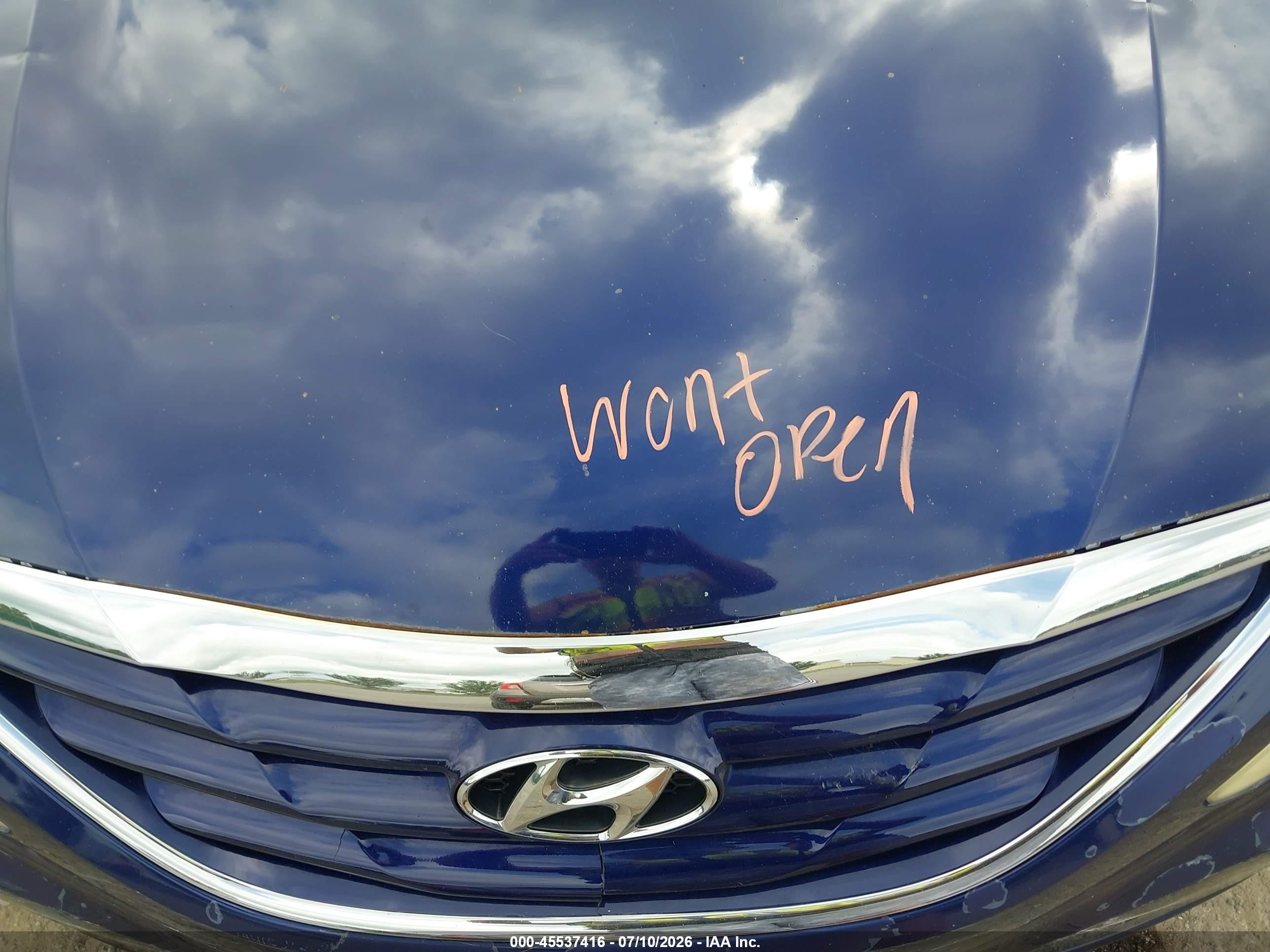 2012 Hyundai Sonata Gls Blue vin: 5NPEB4ACXCH313273