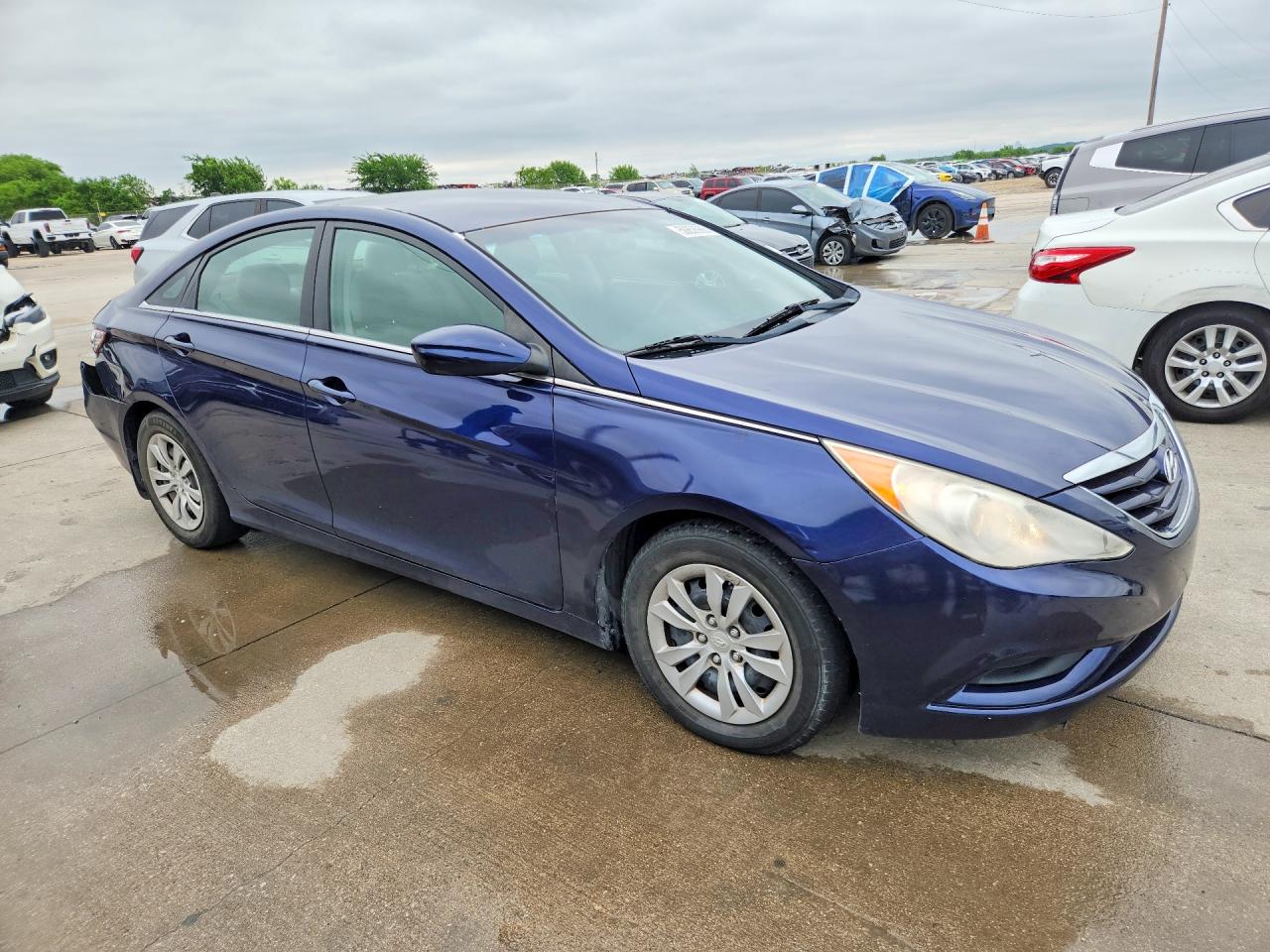 2012 Hyundai Sonata Gls Blue vin: 5NPEB4ACXCH318604