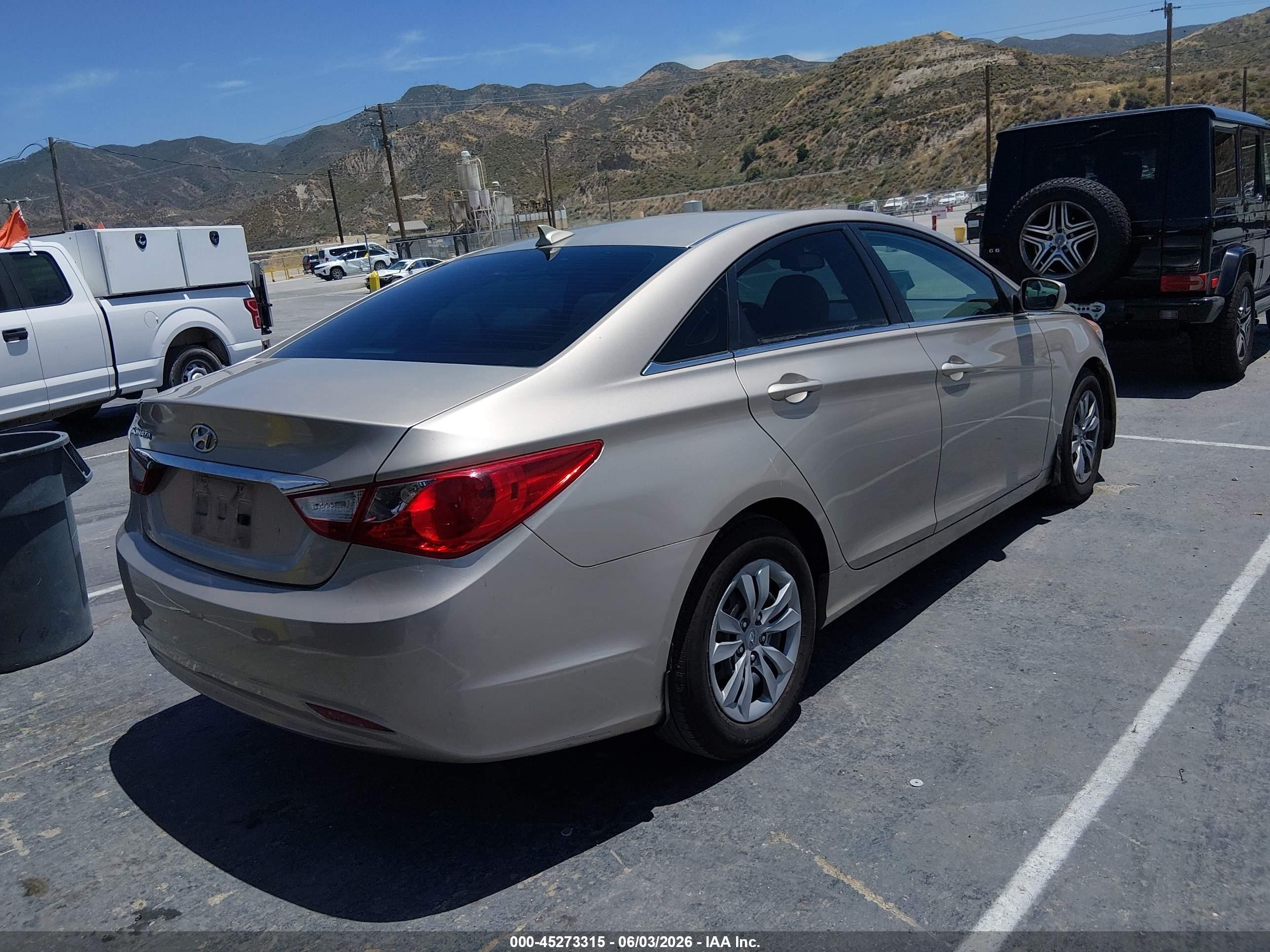 2012 Hyundai Sonata Gls Beige vin: 5NPEB4ACXCH320322