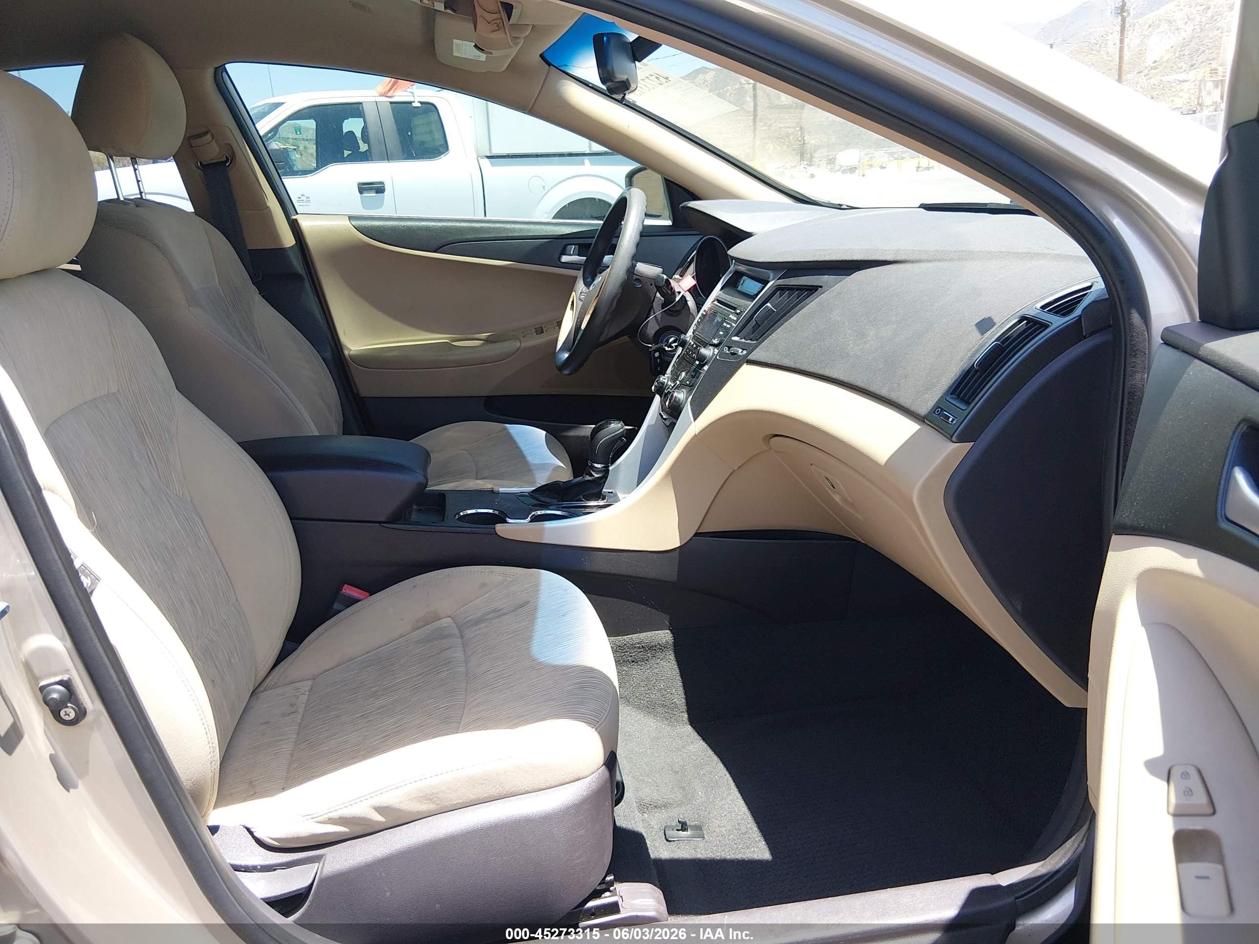 2012 Hyundai Sonata Gls Beige vin: 5NPEB4ACXCH320322