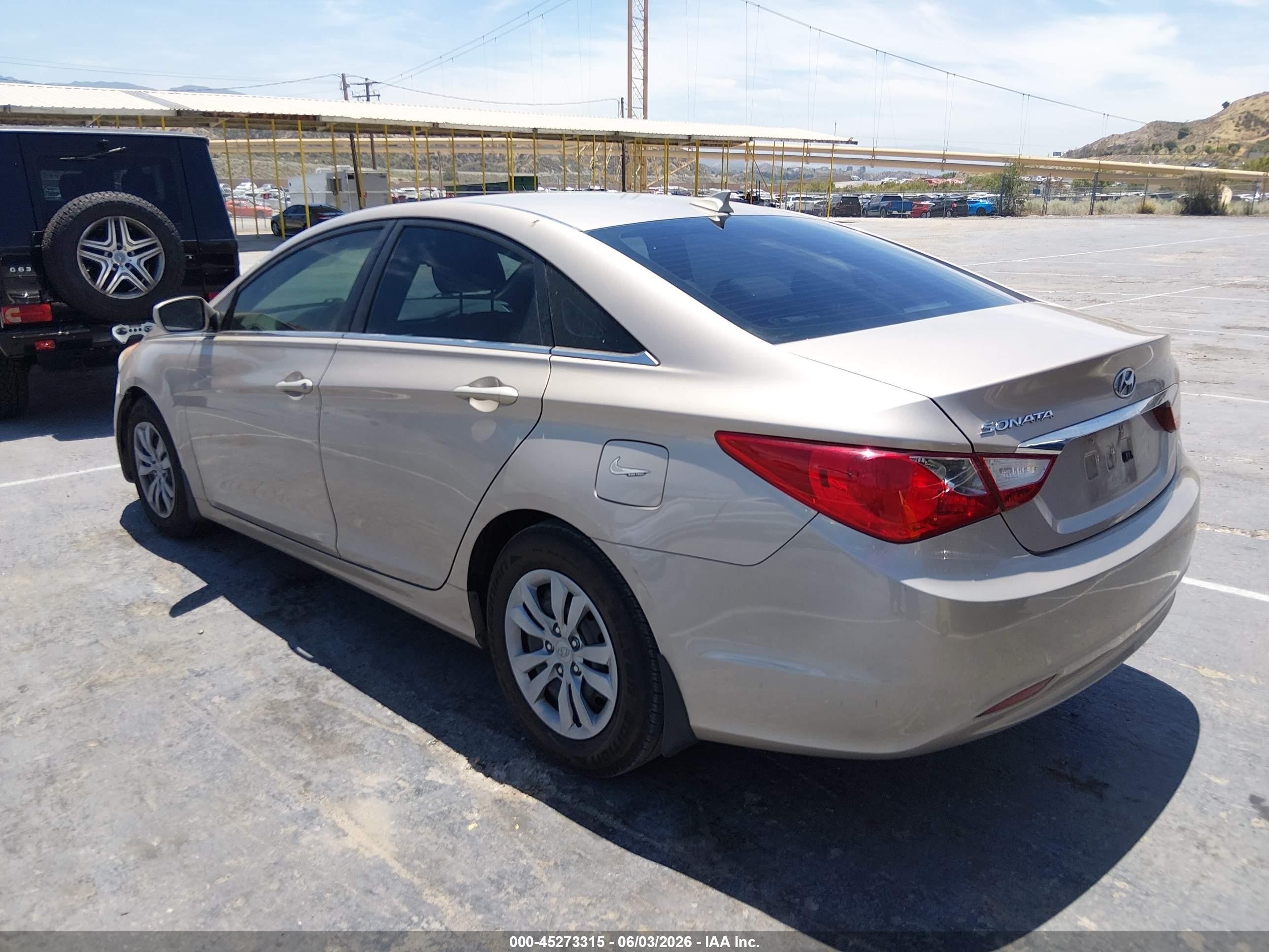 2012 Hyundai Sonata Gls Beige vin: 5NPEB4ACXCH320322