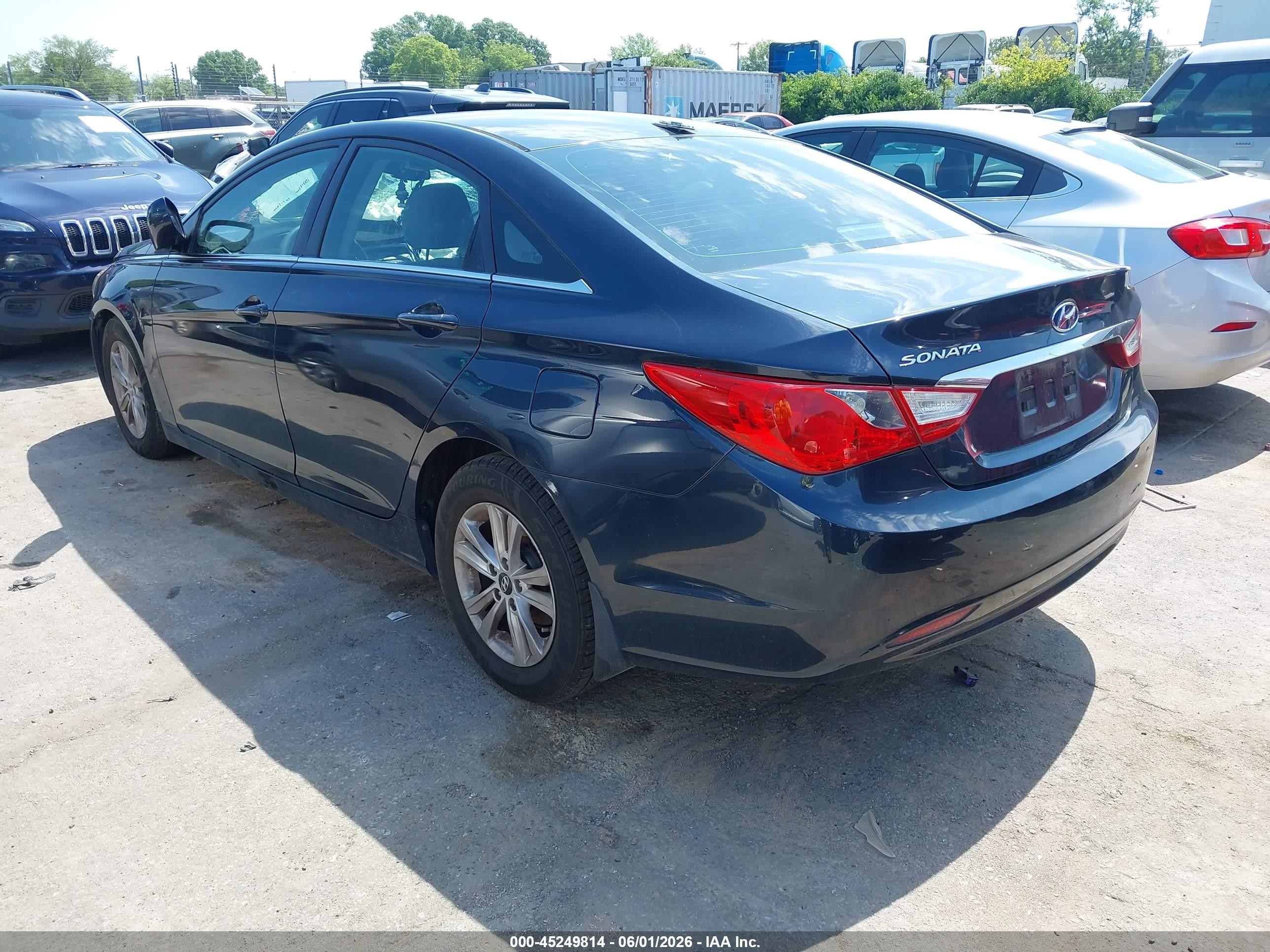 2012 Hyundai Sonata Gls Blue vin: 5NPEB4ACXCH341042