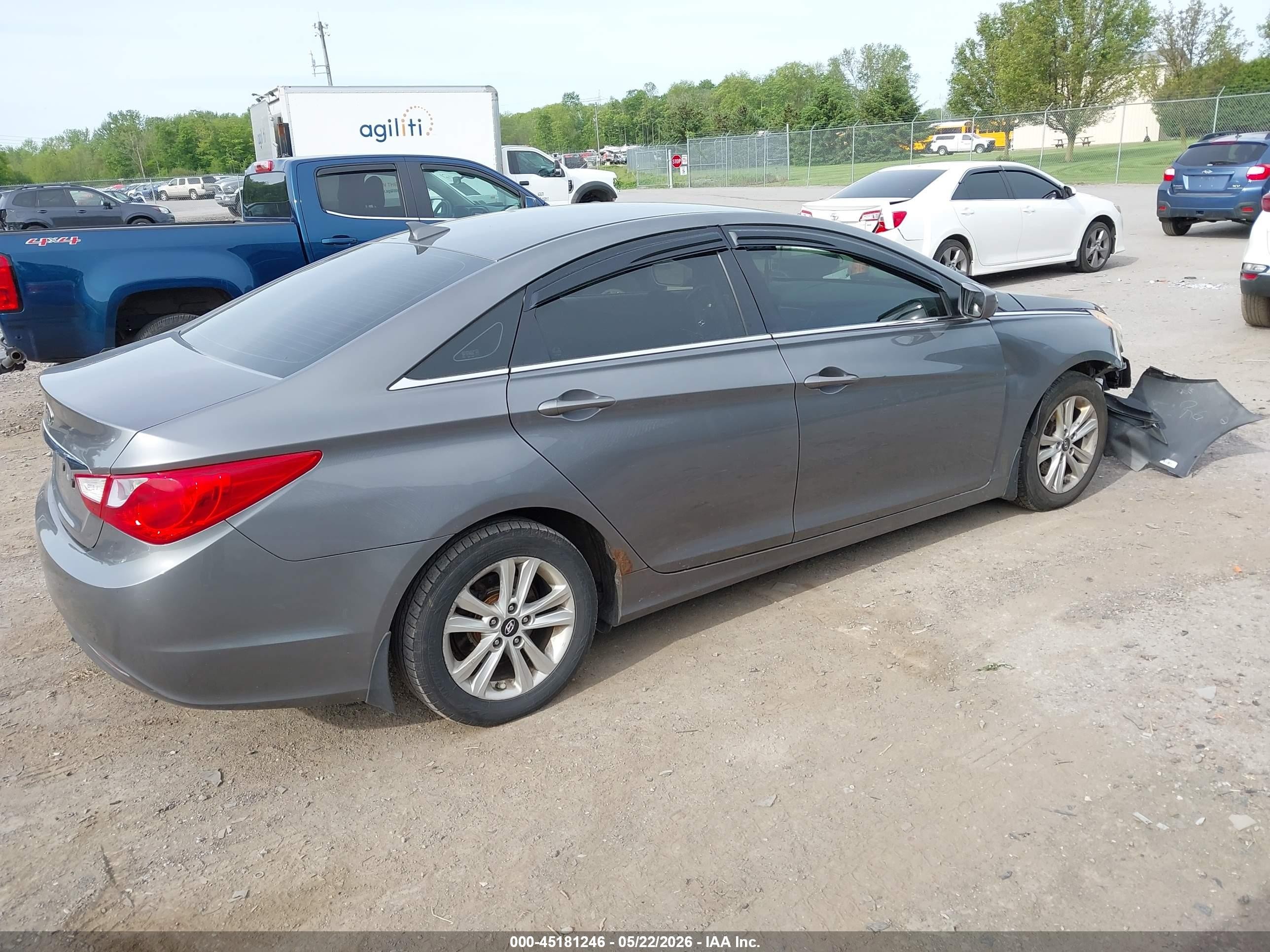 2012 Hyundai Sonata Gls Gray vin: 5NPEB4ACXCH375580