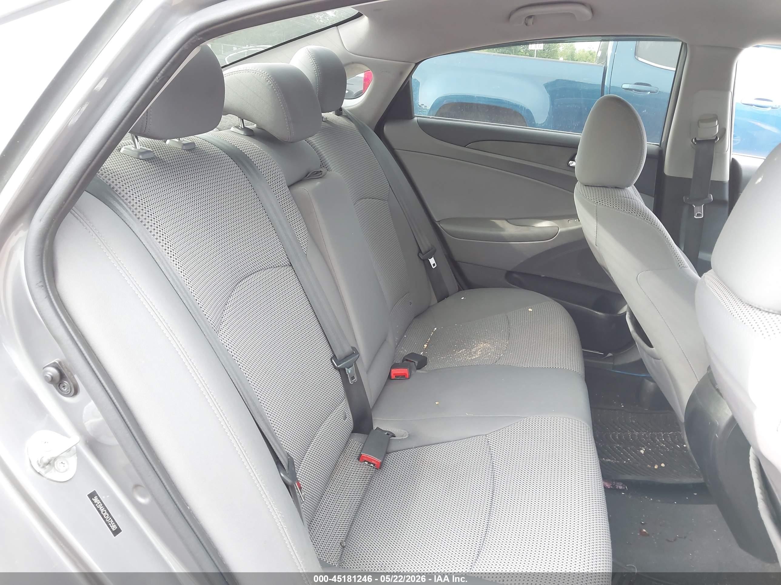 2012 Hyundai Sonata Gls Gray vin: 5NPEB4ACXCH375580