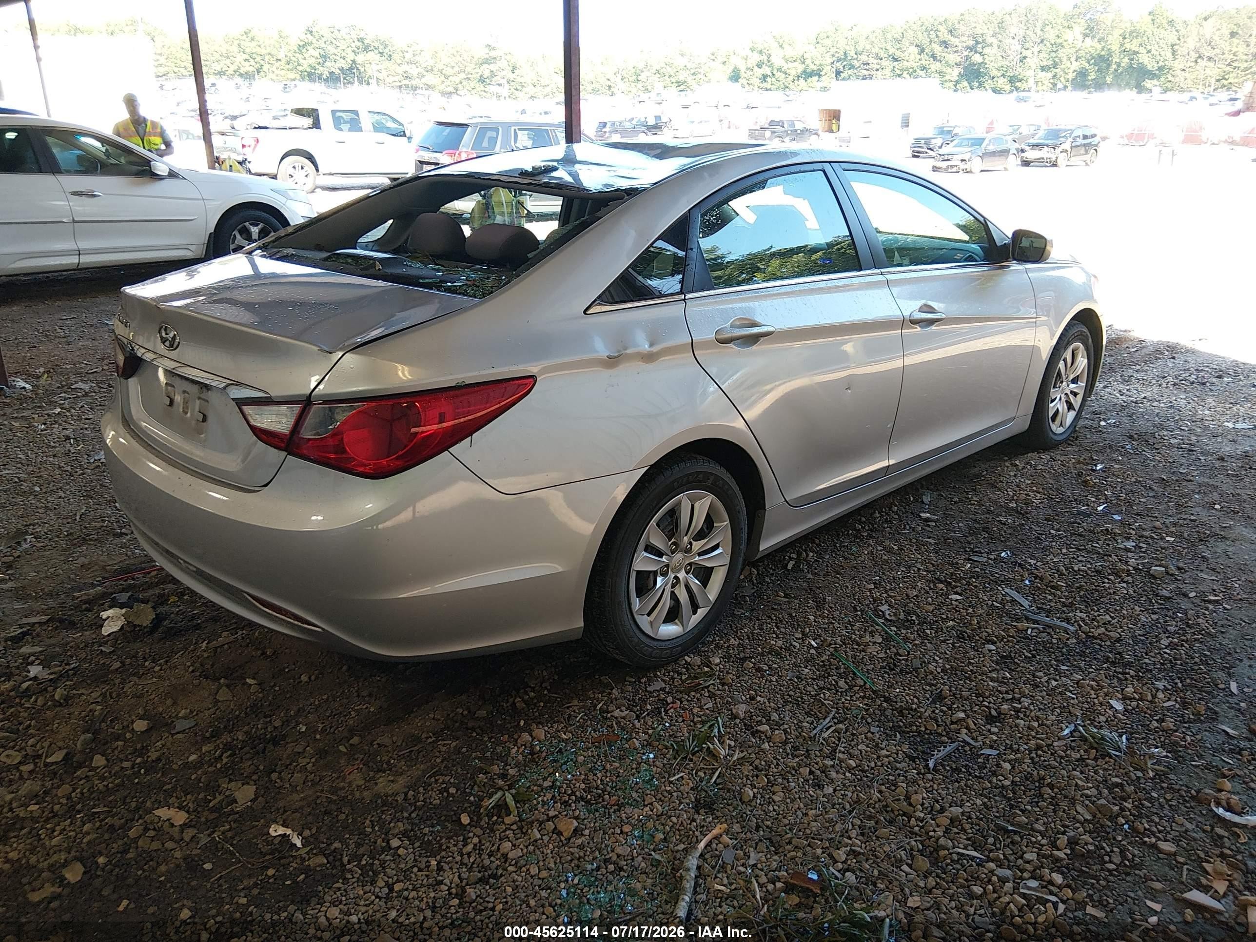 2012 Hyundai Sonata Gls Silver vin: 5NPEB4ACXCH380083