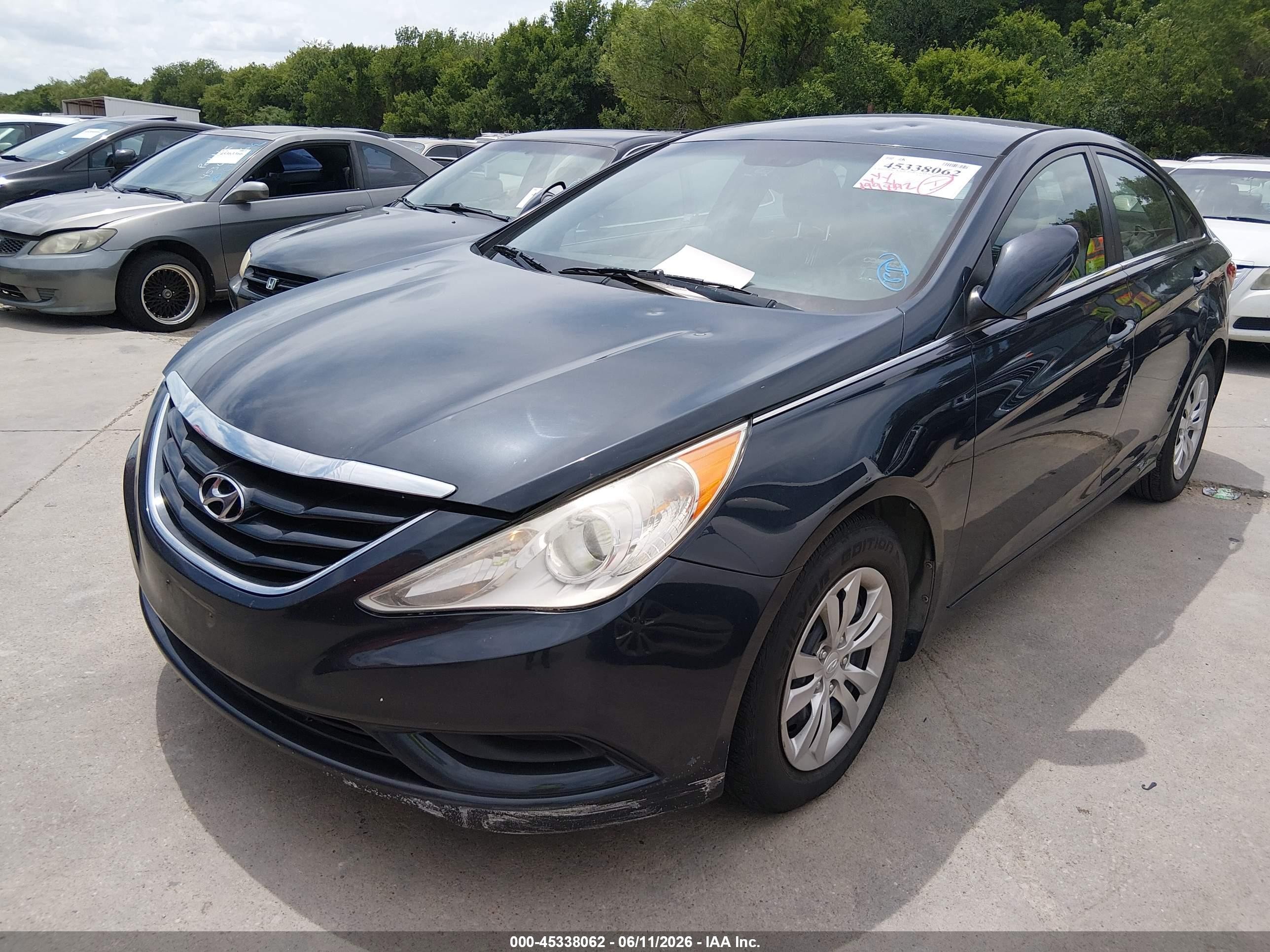 2012 Hyundai Sonata Gls Dark Blue vin: 5NPEB4ACXCH395876
