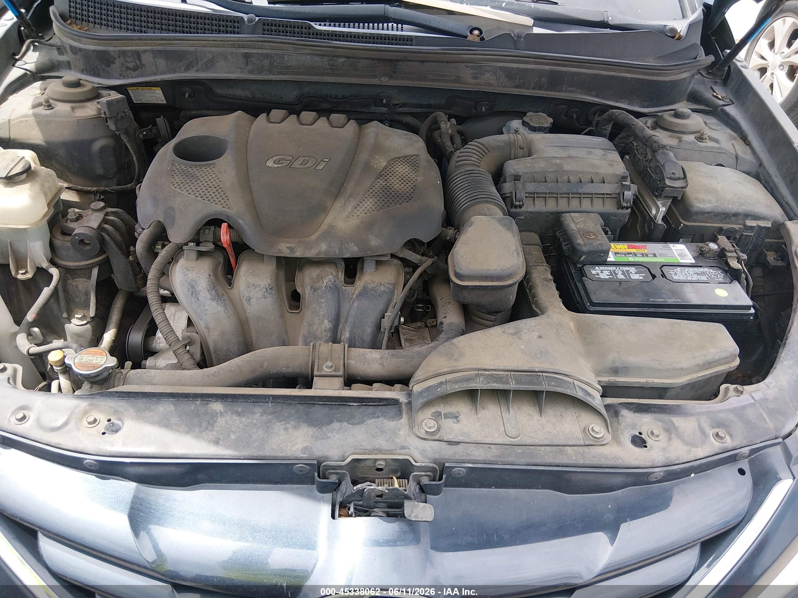 2012 Hyundai Sonata Gls Dark Blue vin: 5NPEB4ACXCH395876