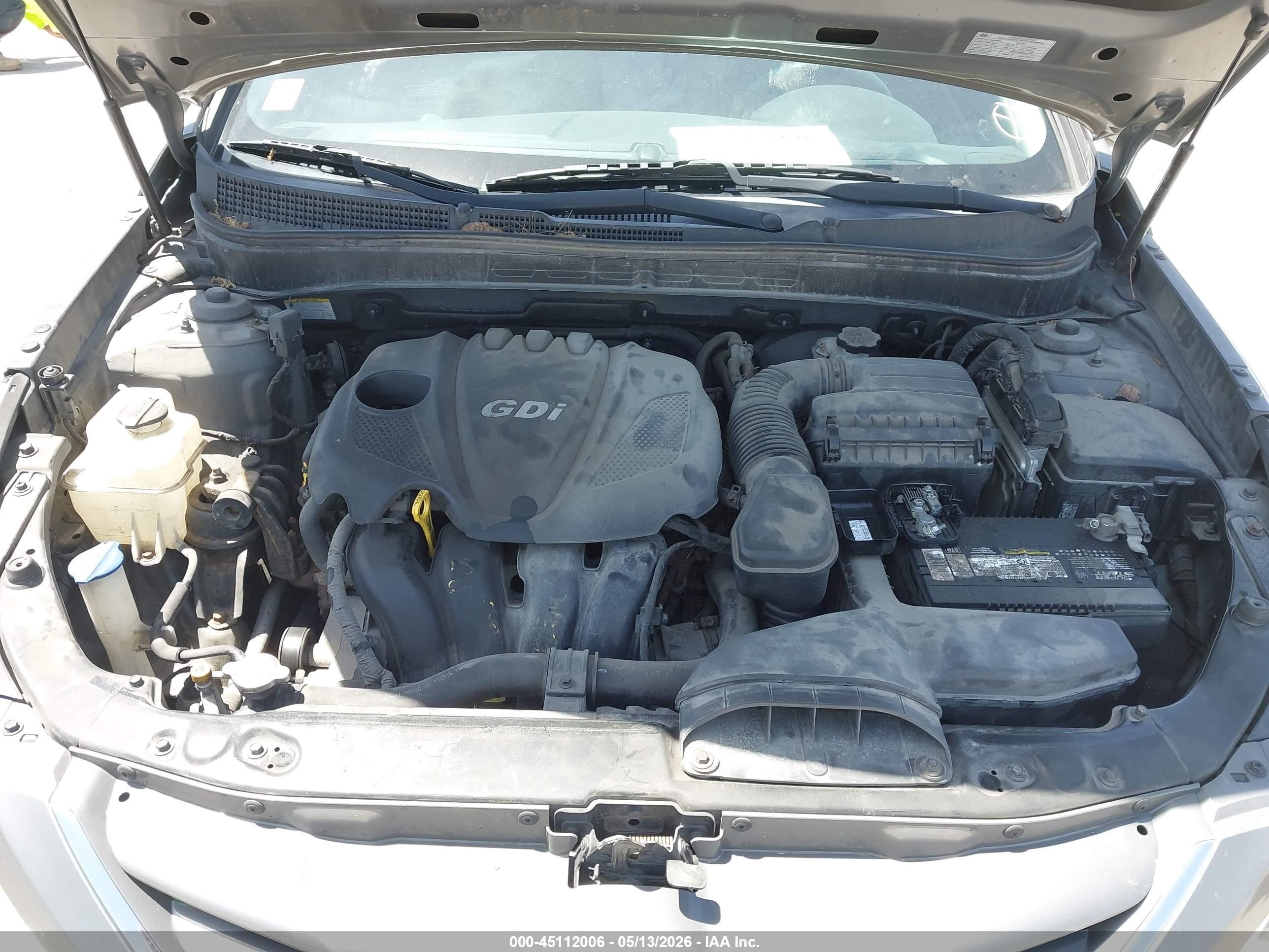 2012 Hyundai Sonata Gls Gray vin: 5NPEB4ACXCH408903