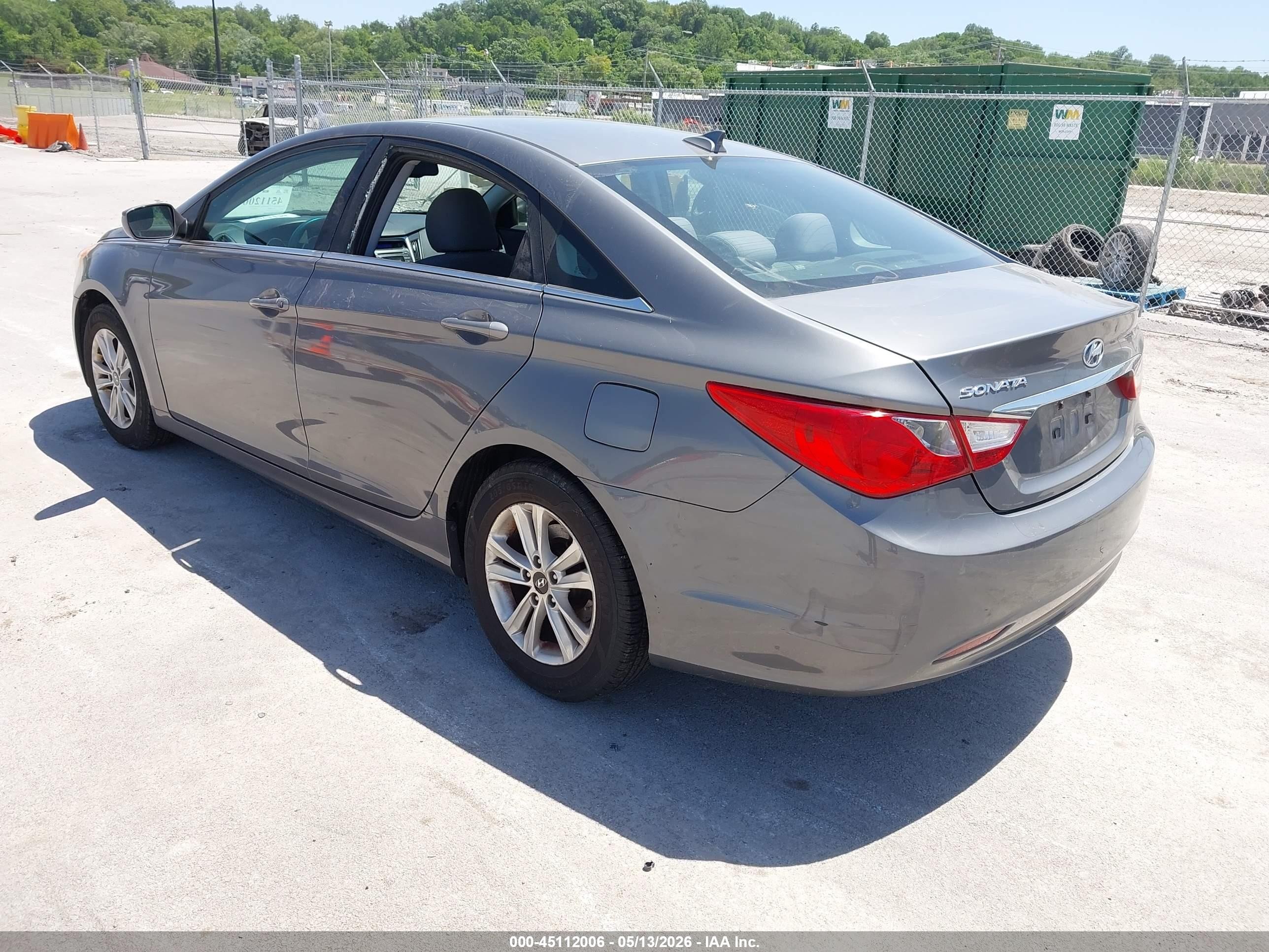 2012 Hyundai Sonata Gls Gray vin: 5NPEB4ACXCH408903
