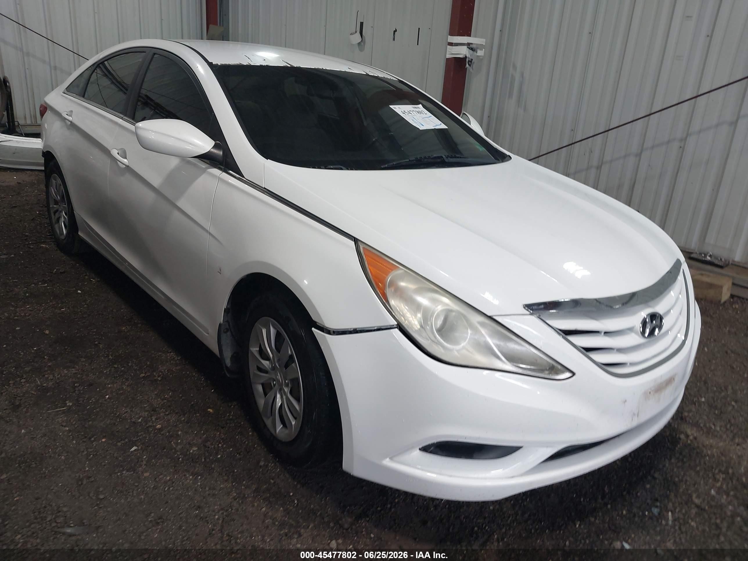 2012 Hyundai Sonata Gls Белый vin: 5NPEB4ACXCH410361