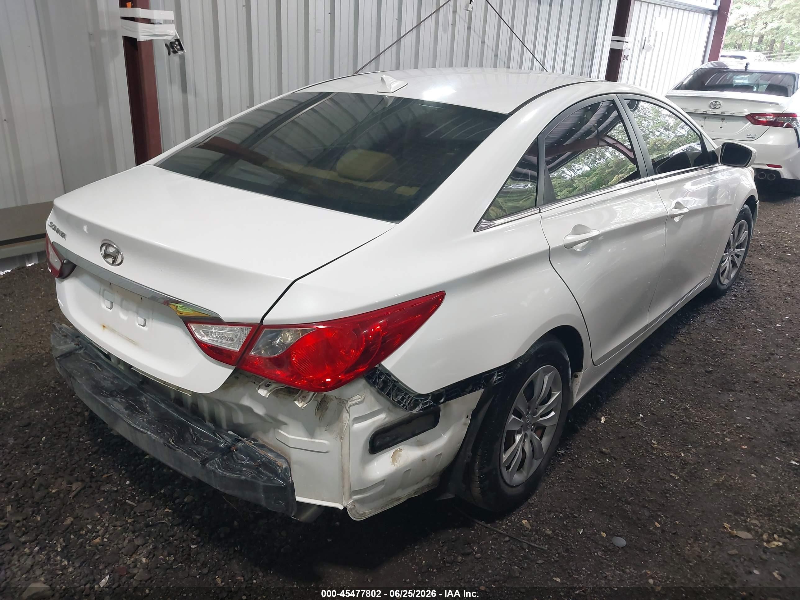 2012 Hyundai Sonata Gls Белый vin: 5NPEB4ACXCH410361