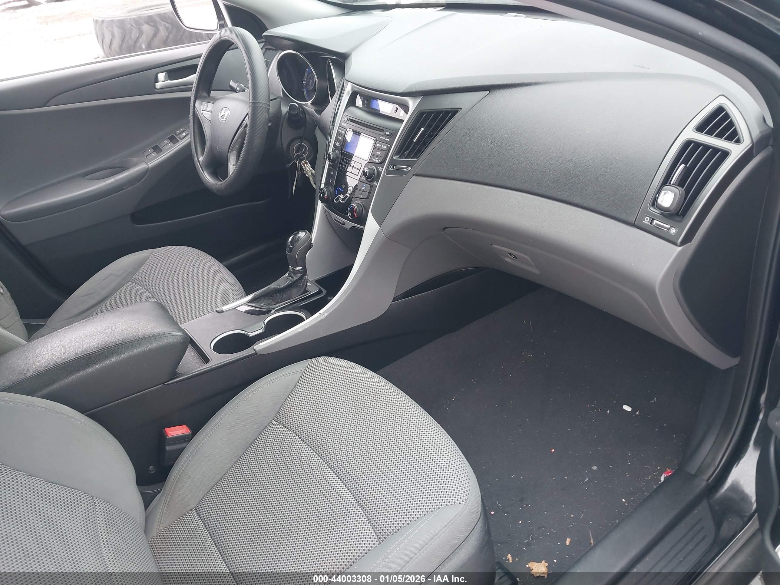 2012 Hyundai Sonata Gls Black vin: 5NPEB4ACXCH426253