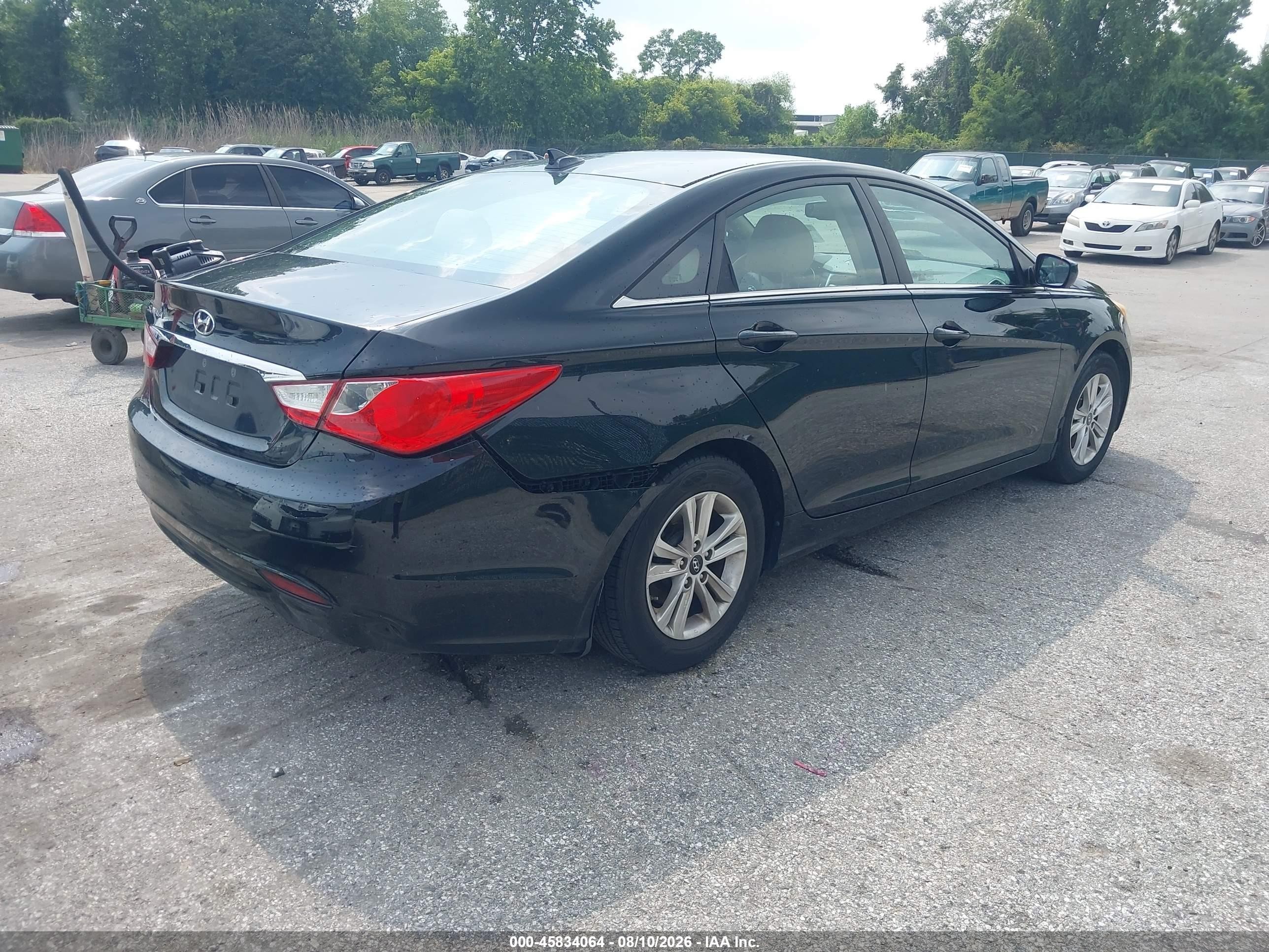 2012 Hyundai Sonata Gls Black vin: 5NPEB4ACXCH427046