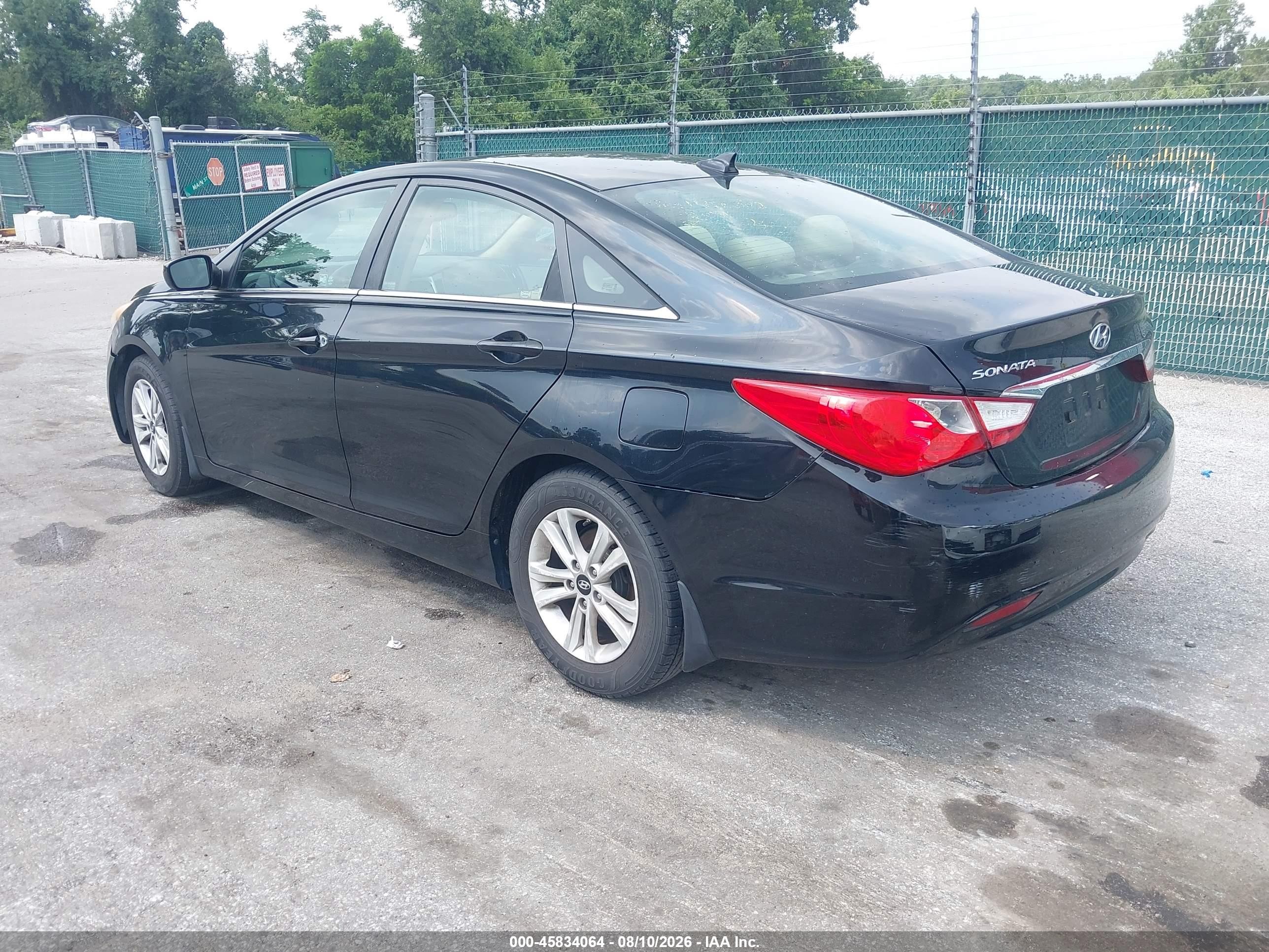 2012 Hyundai Sonata Gls Black vin: 5NPEB4ACXCH427046