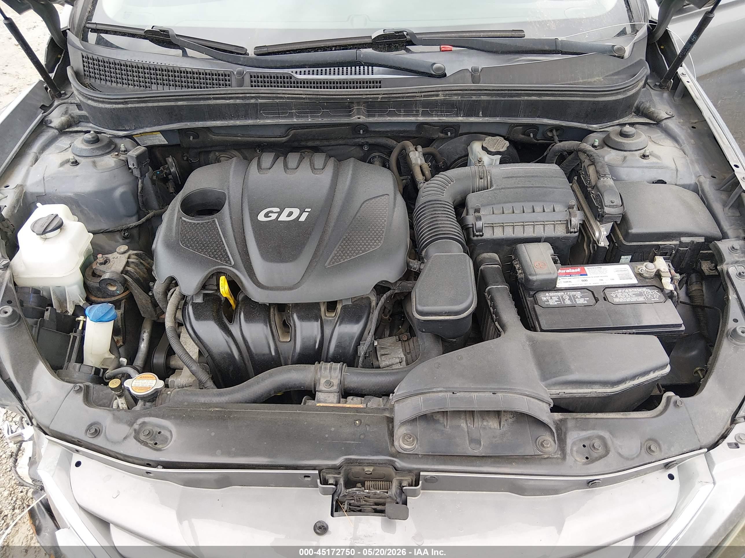2012 Hyundai Sonata Gls Silver vin: 5NPEB4ACXCH434563