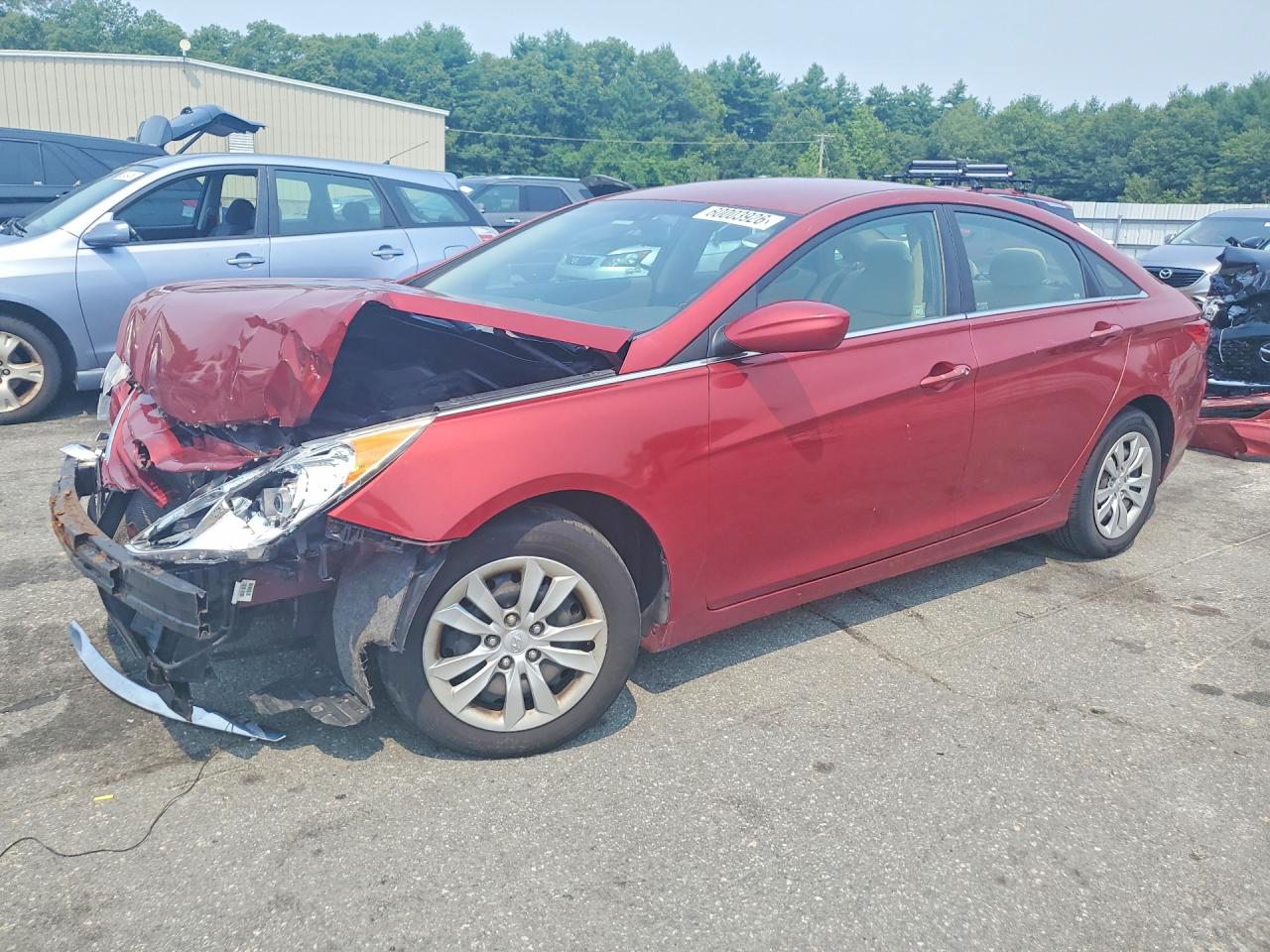 2012 Hyundai Sonata Gls Red vin: 5NPEB4ACXCH444543