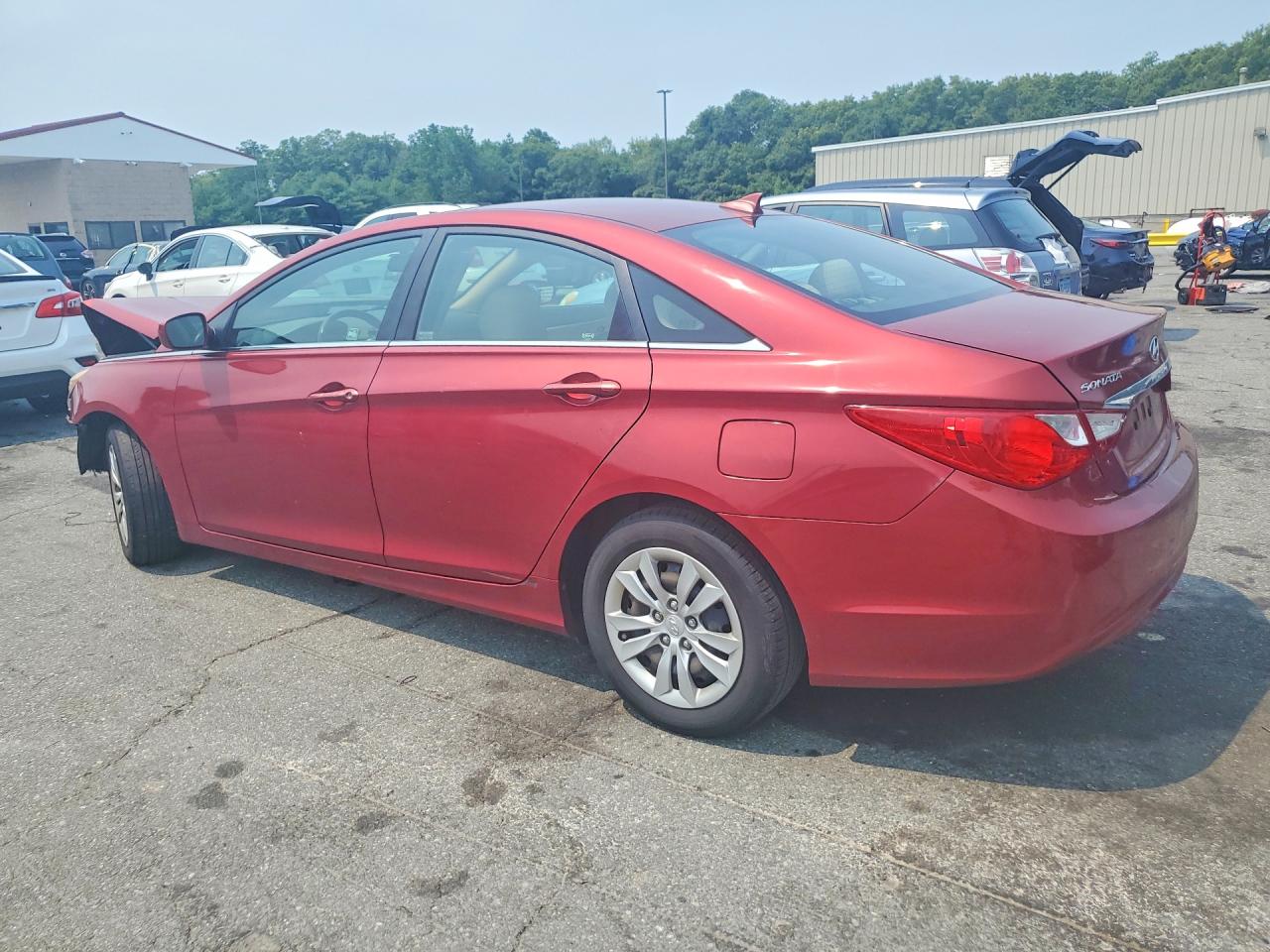 2012 Hyundai Sonata Gls Red vin: 5NPEB4ACXCH444543