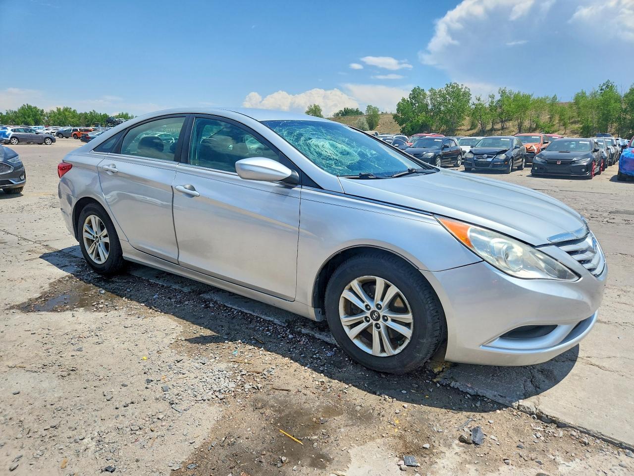 2012 Hyundai Sonata Gls Silver vin: 5NPEB4ACXCH444994