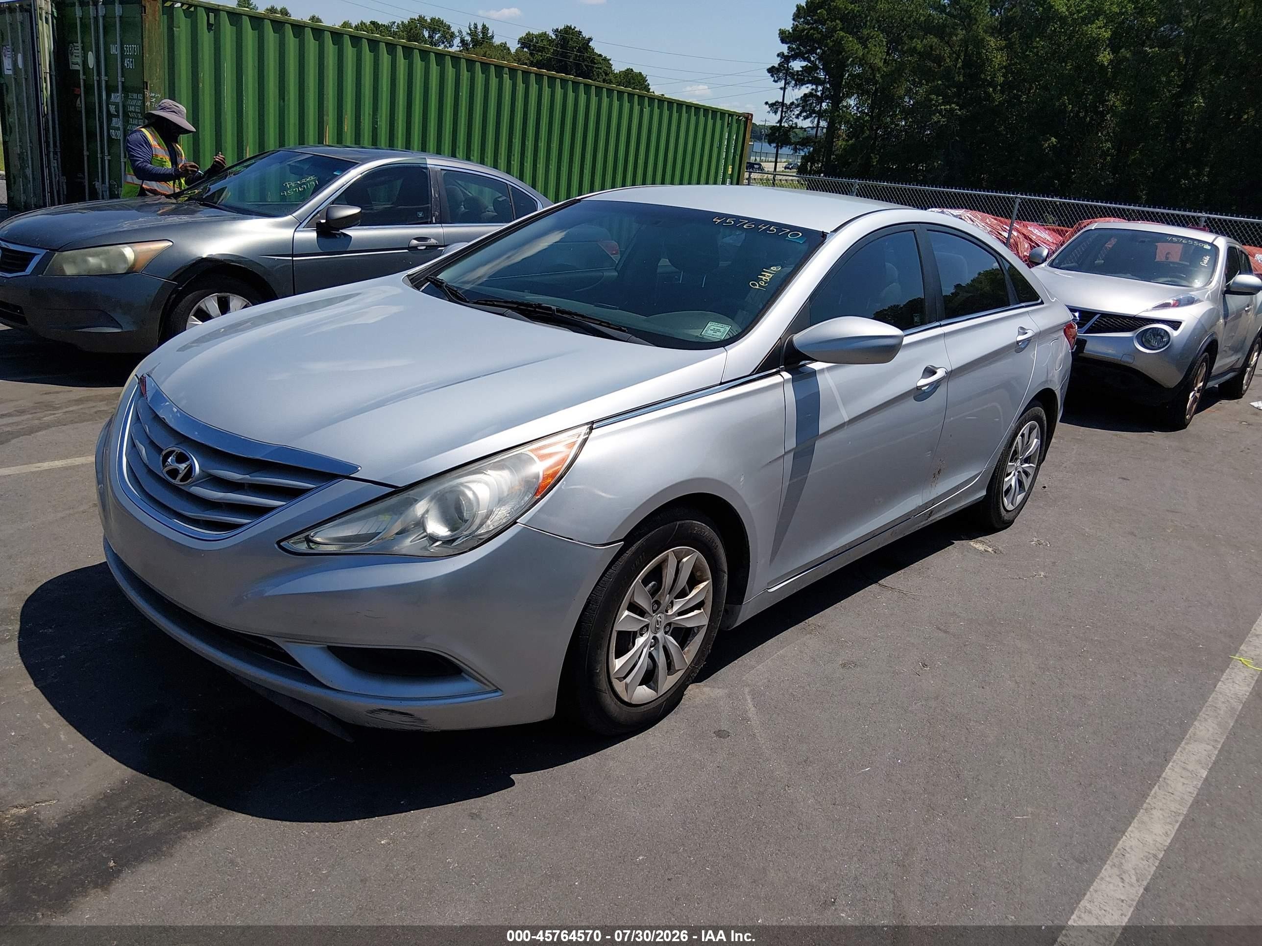 2012 Hyundai Sonata Gls Silver vin: 5NPEB4ACXCH467997