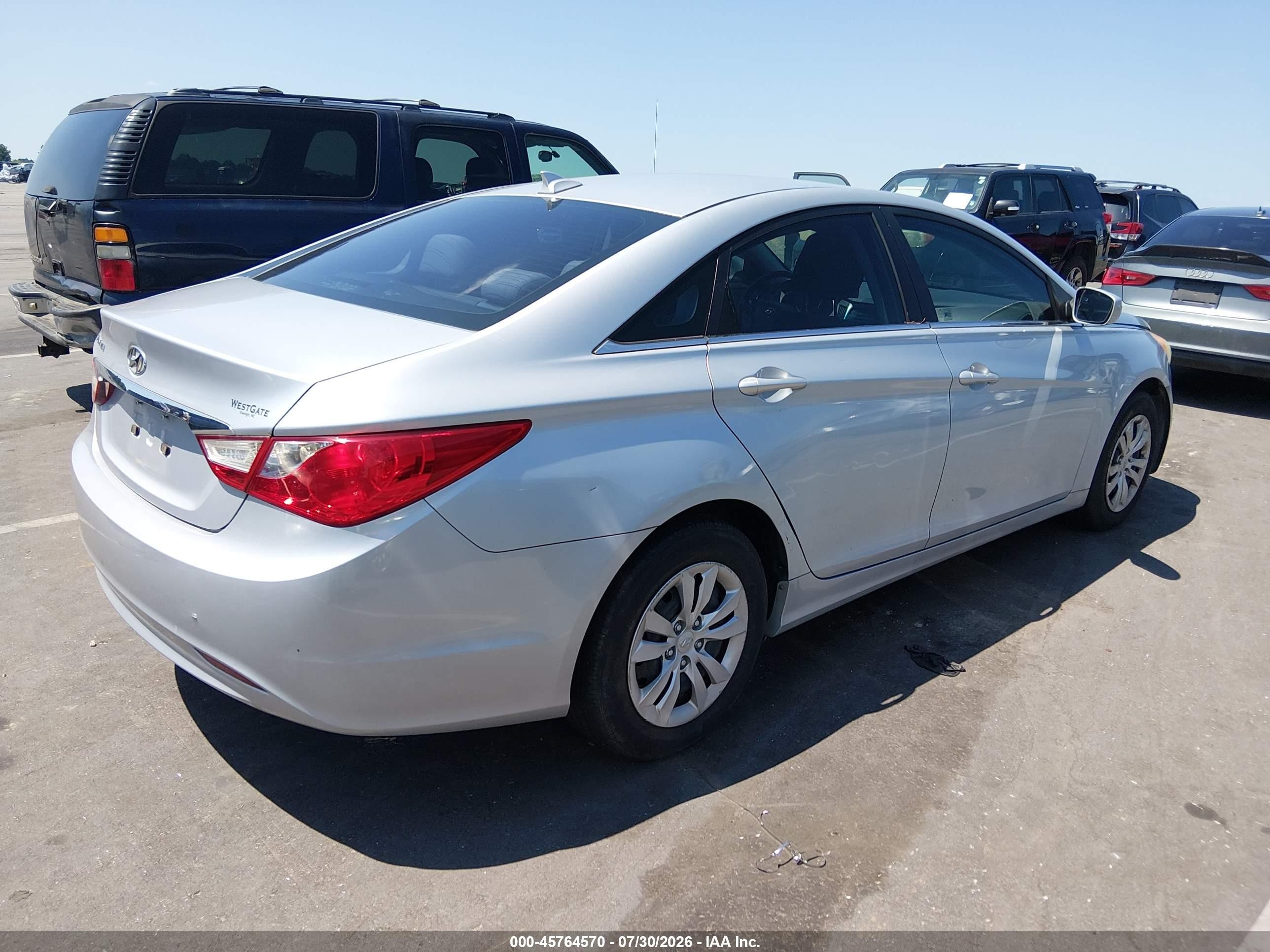 2012 Hyundai Sonata Gls Silver vin: 5NPEB4ACXCH467997