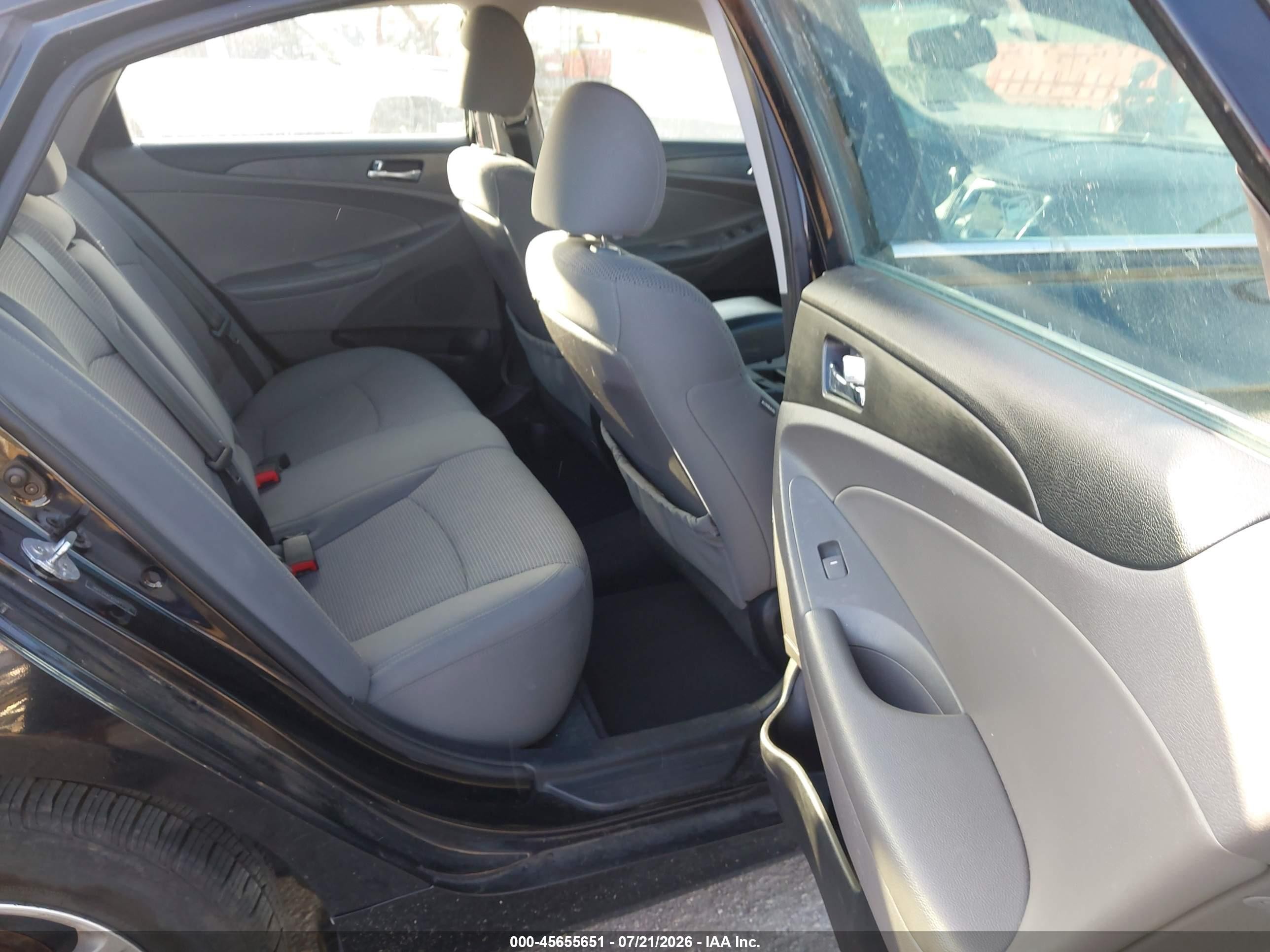 2012 Hyundai Sonata Gls Black vin: 5NPEB4ACXCH473752